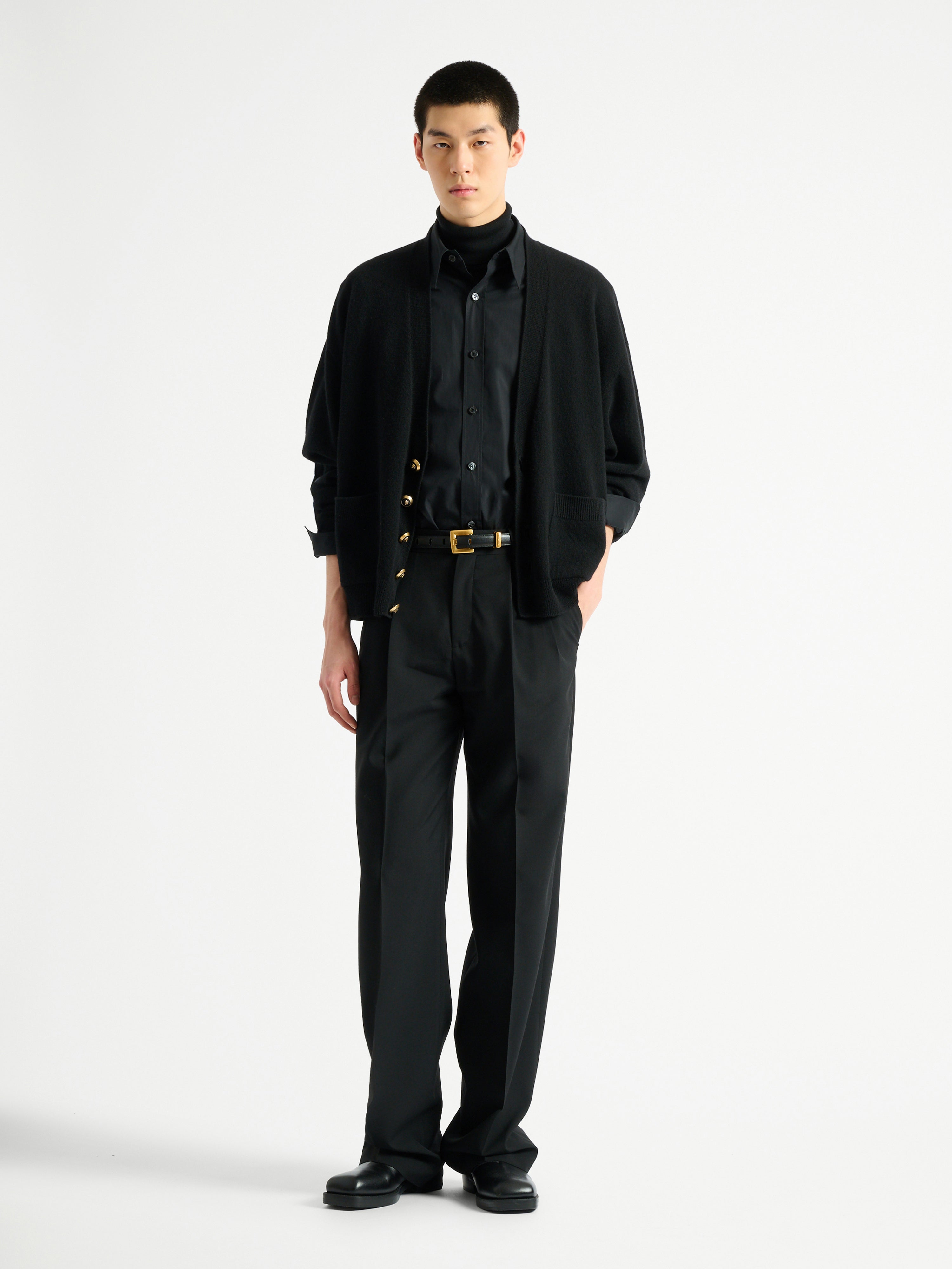 Wool pea coat navy - Men | BALMAIN