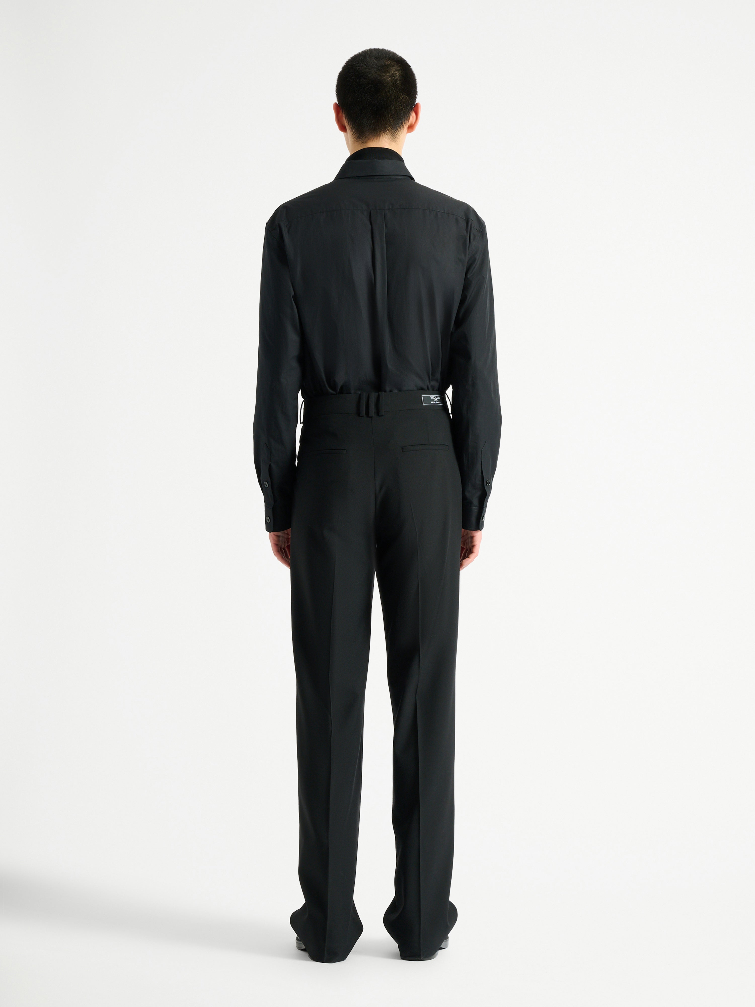 パンツ Balmain Homme Black Slacks 44 Wool trousers black - Men | BALMAIN
