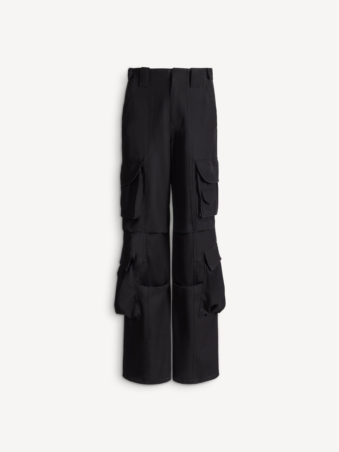 Wool twill cargo pants