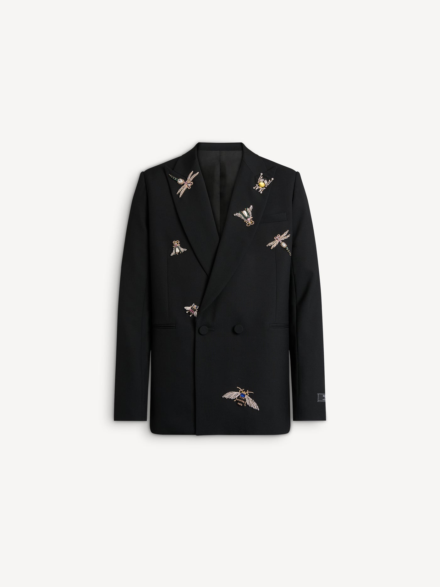 Embroidered wool and crystal Balmain Insect jacket