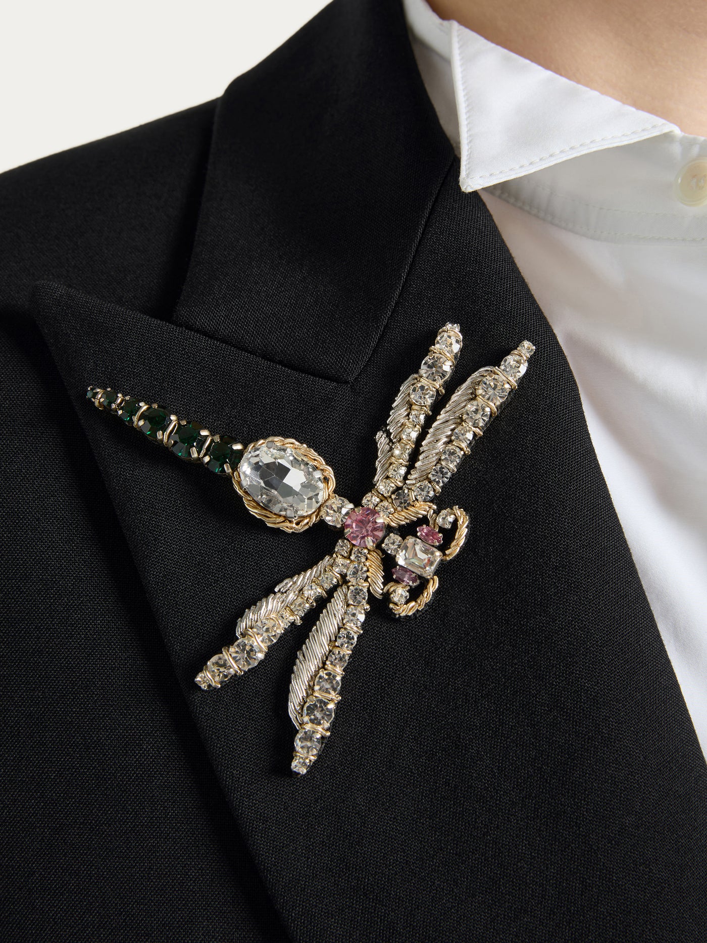 Embroidered wool and crystal Balmain Insect jacket