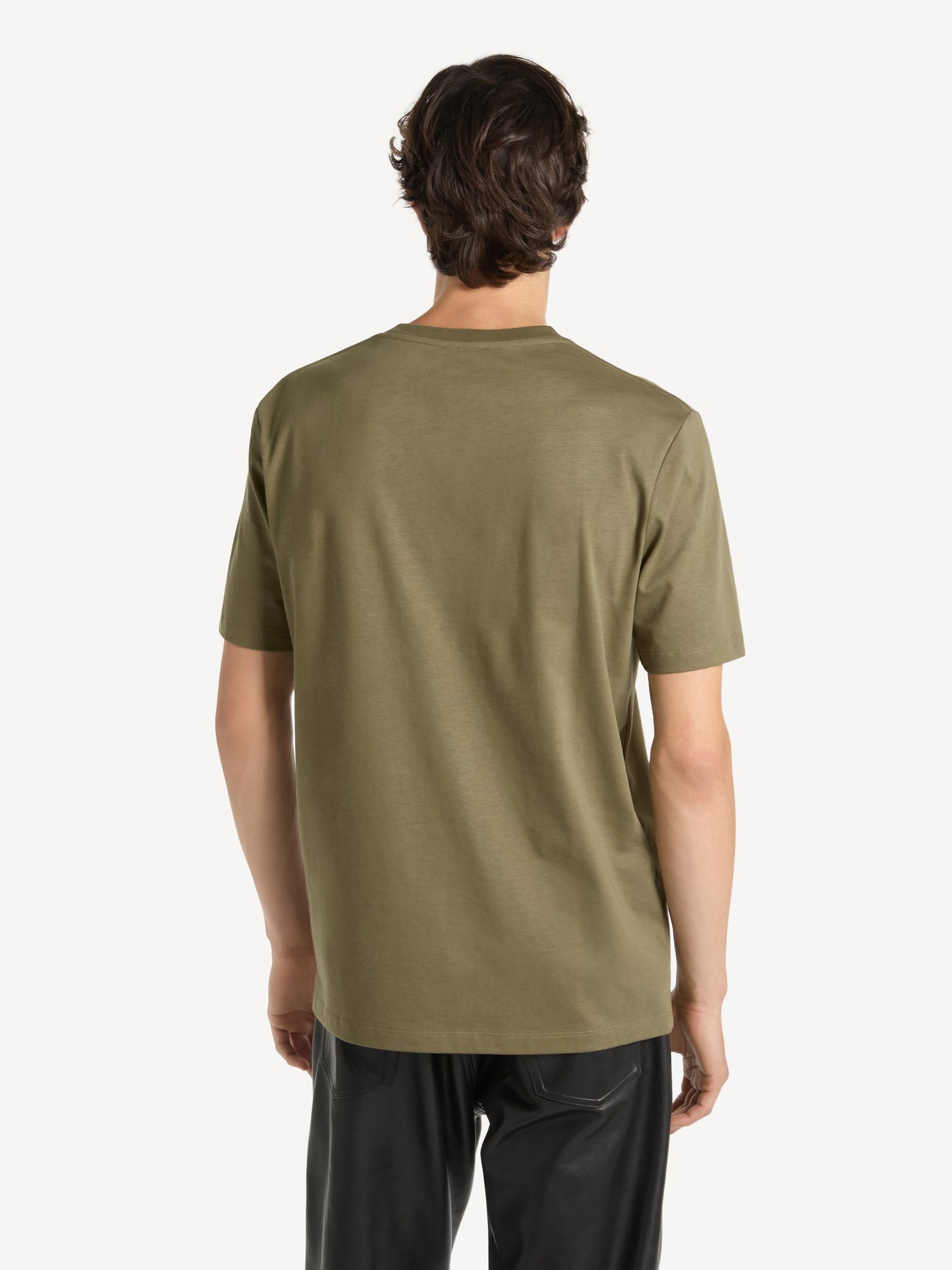 T-shirt with Balmain Vintage leather label