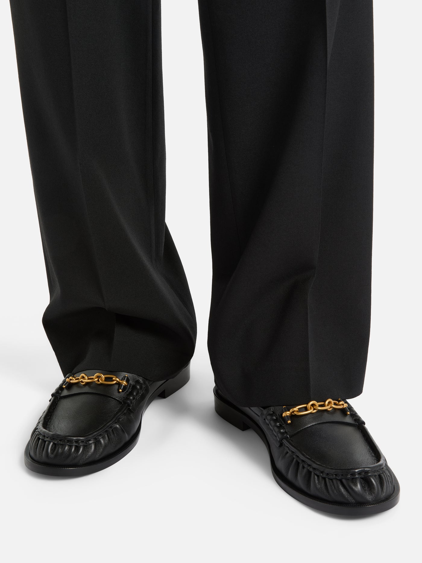 Sync smooth leather loafers