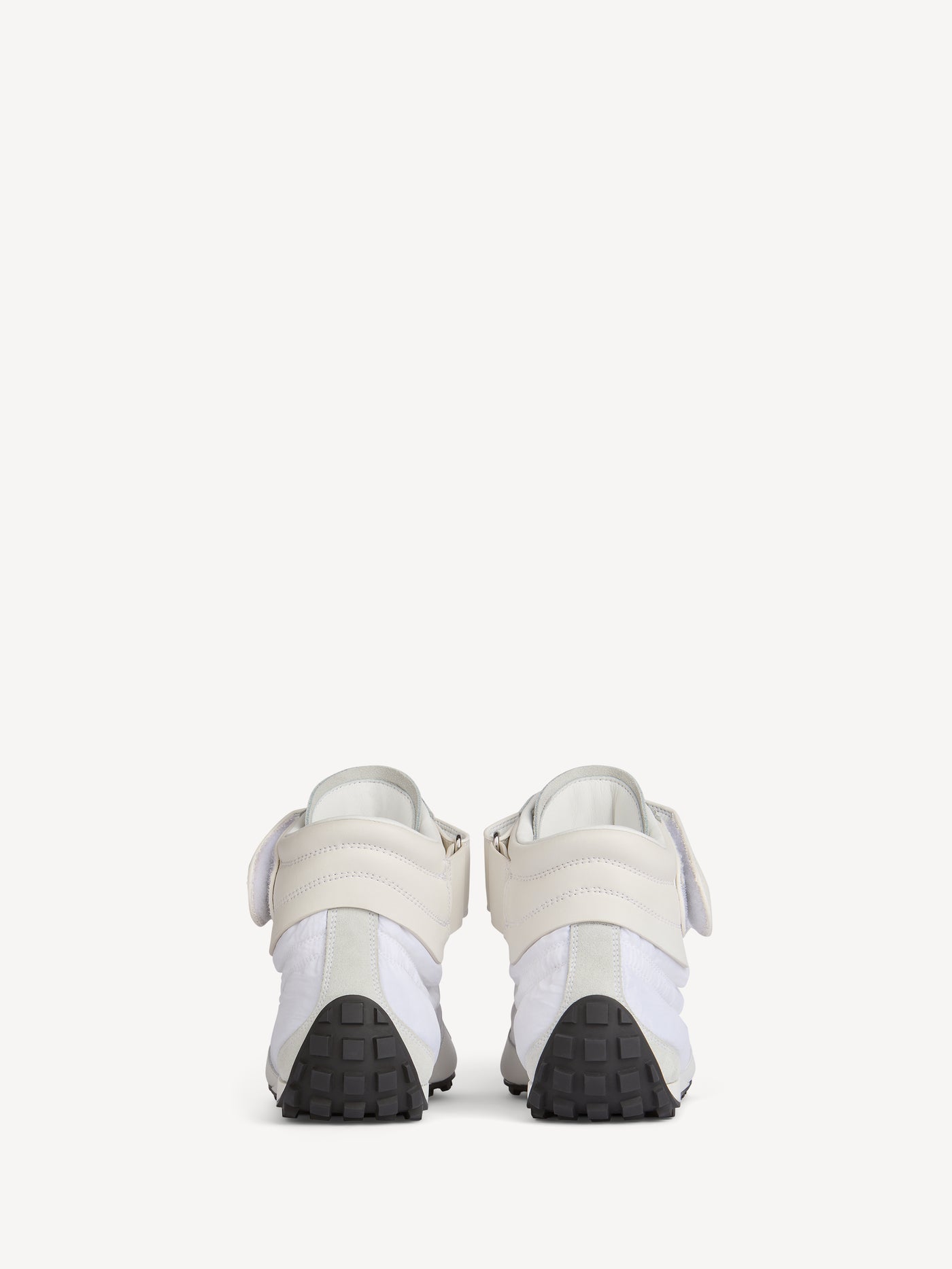 Racing Mid-Top trainers in nylon and leather