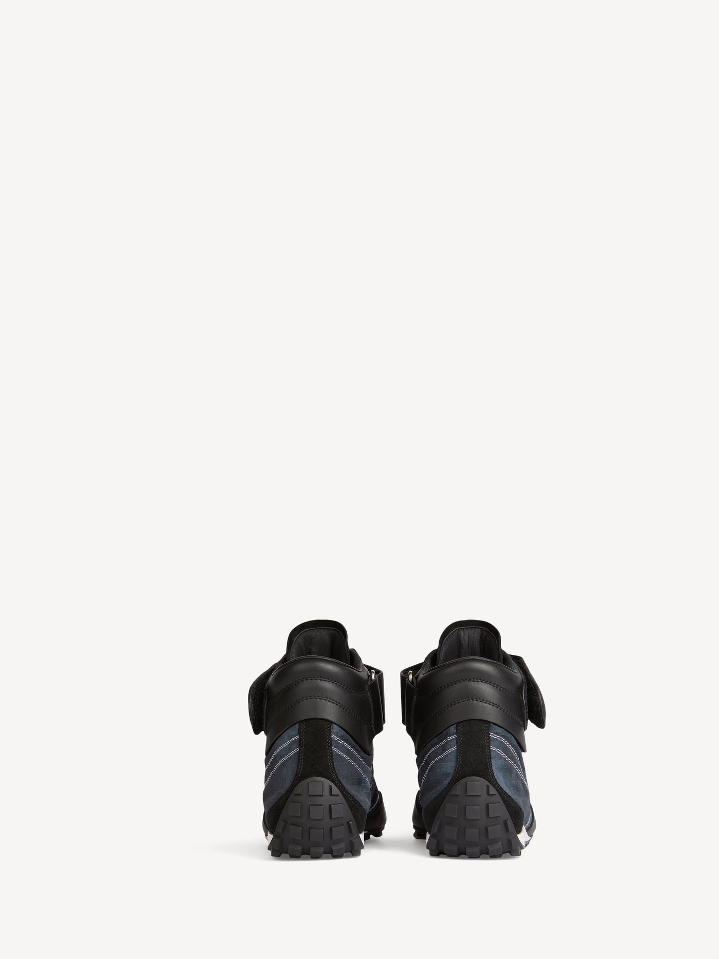 Racing Mid-Top trainers in nylon and leather
