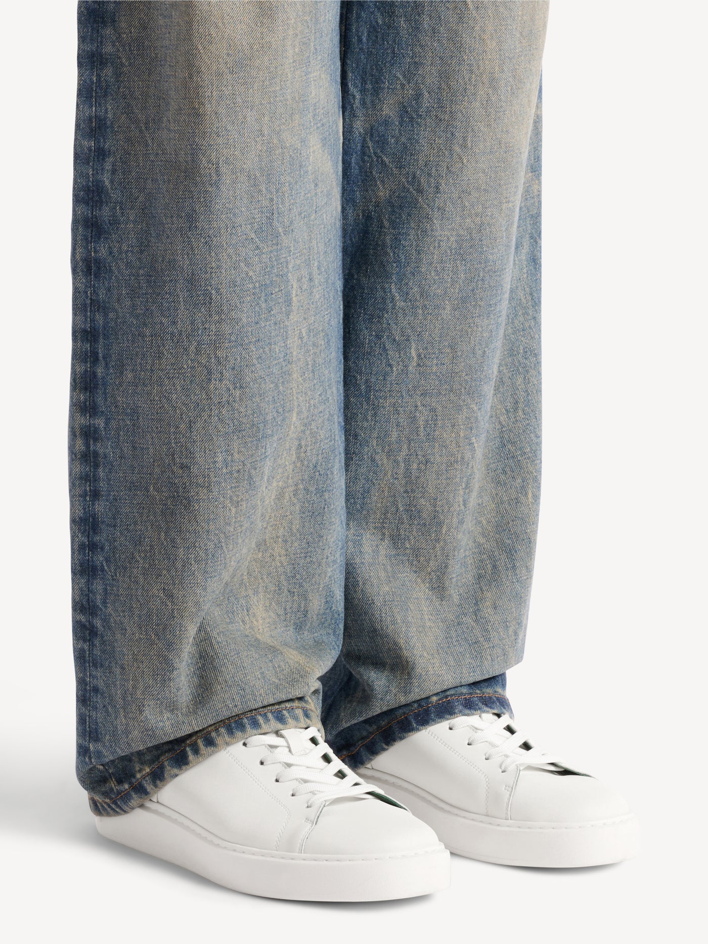B-Court smooth leather trainers