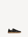 Balmain Swan suede and smooth leather trainers