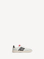 Balmain Swan suede and smooth leather trainers