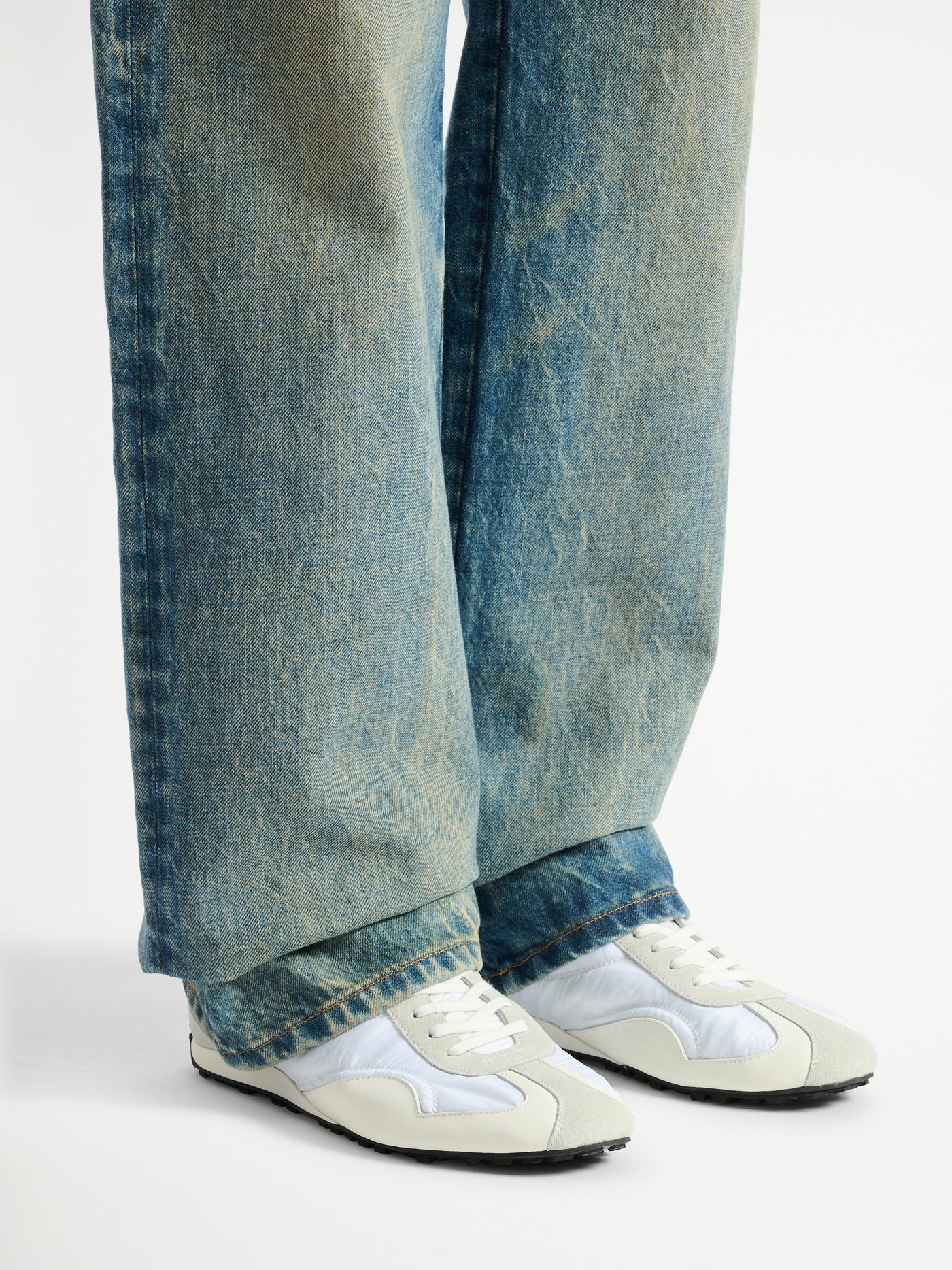 Racing Low trainers in nylon and leather