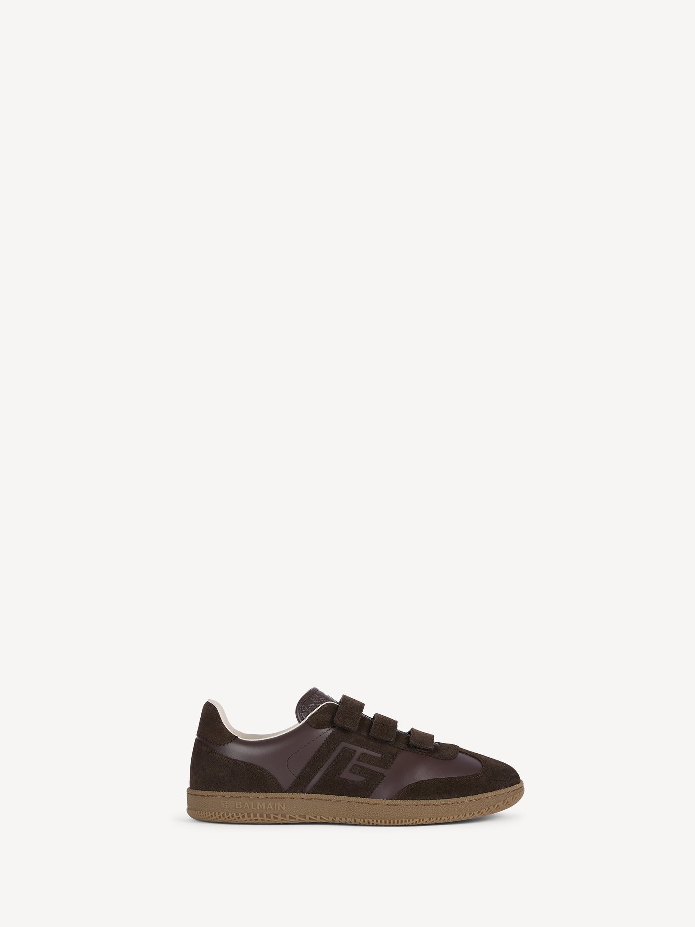Balmain Swan trainers in smooth leather and suede