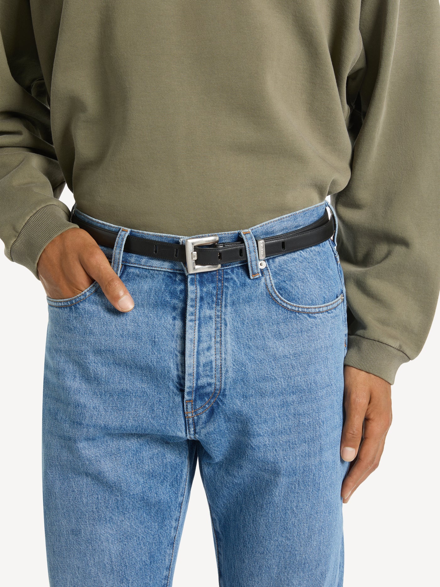 Anthem smooth leather belt