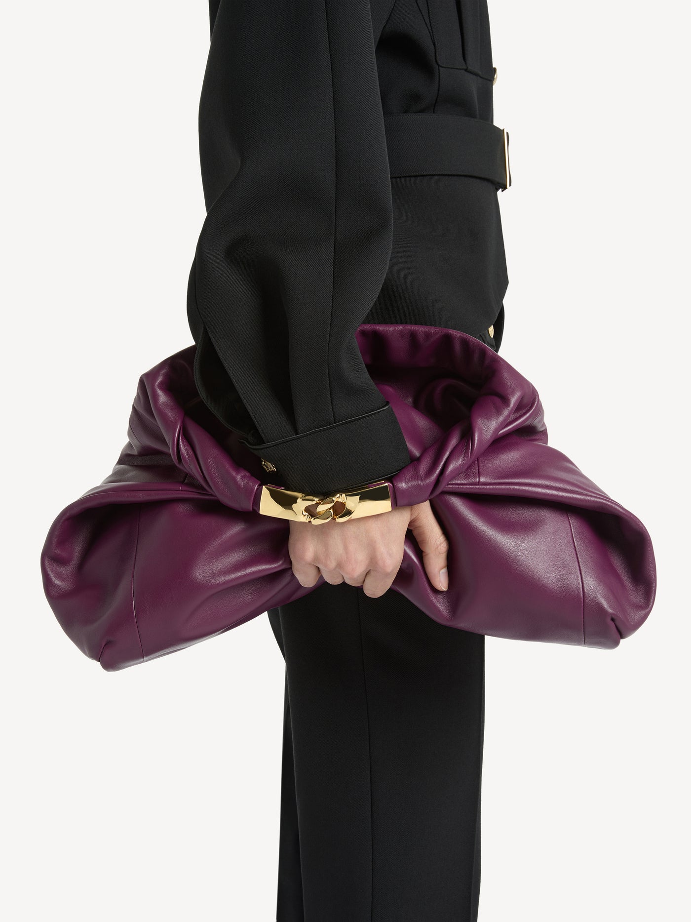 DINNER AT 8 medium bag in smooth leather