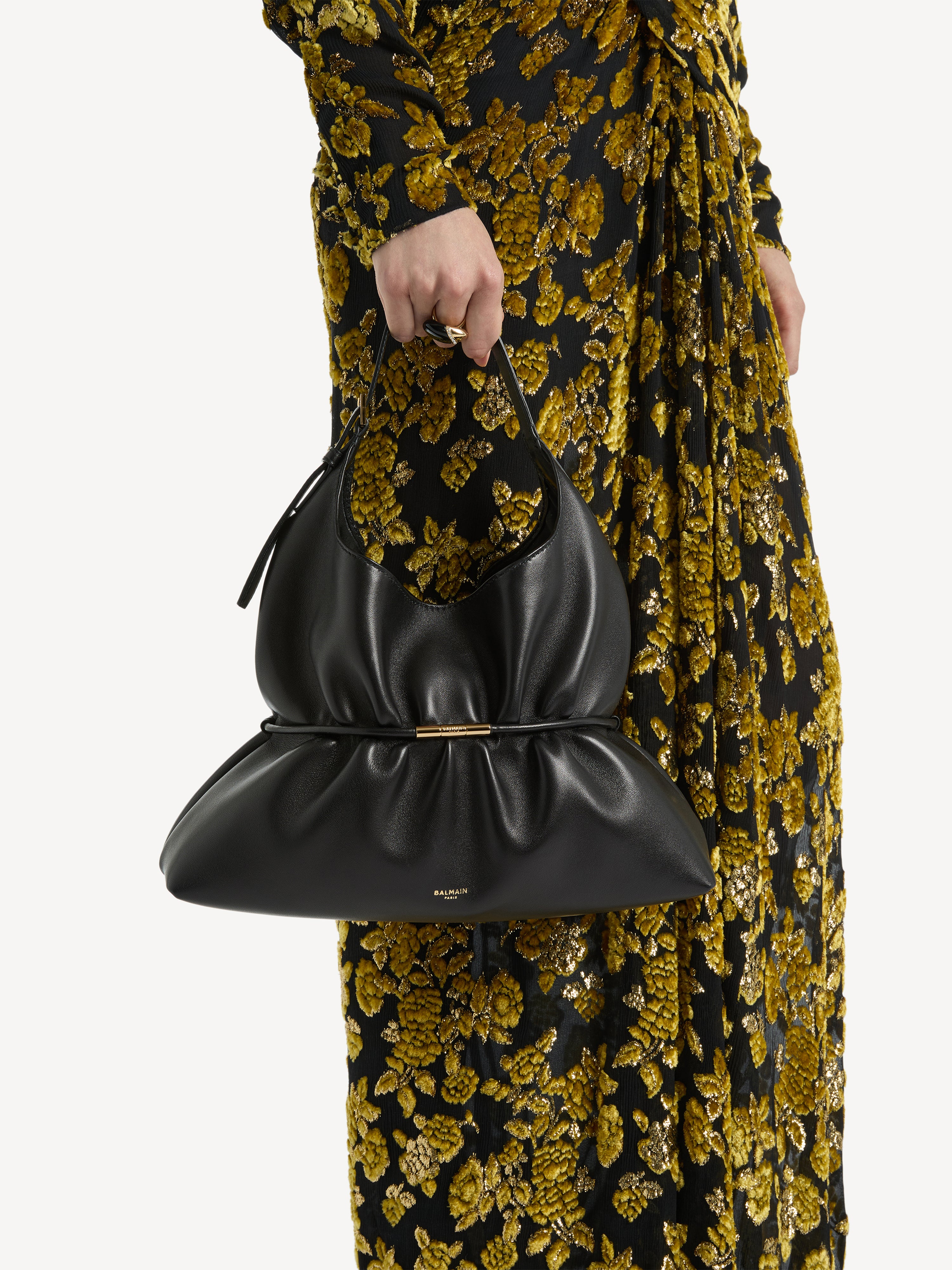 SPHYNX medium bag in smooth leather Black - Women I Balmain
