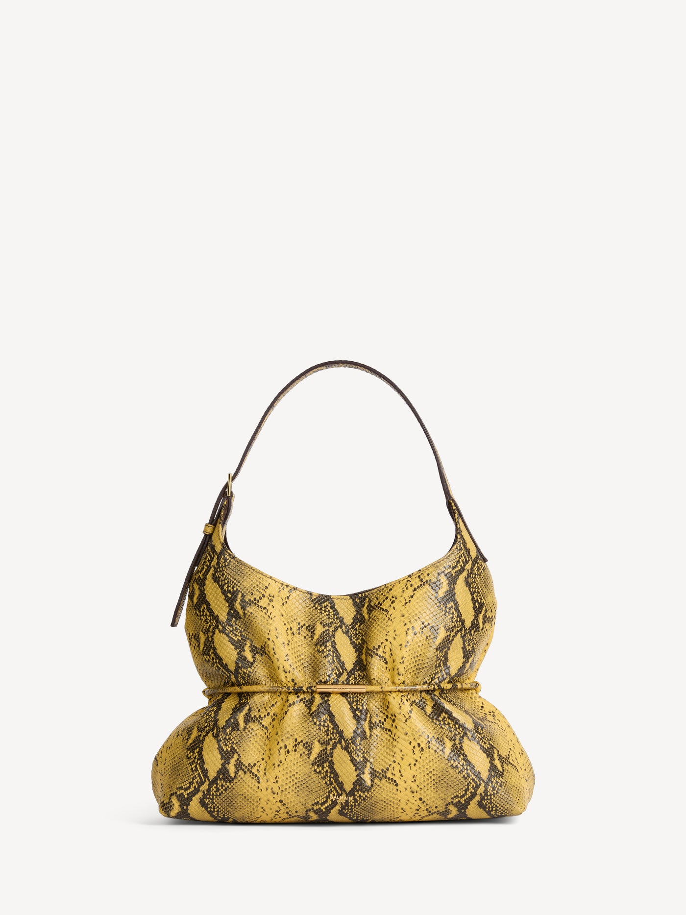 SPHYNX medium bag in python-effect leather