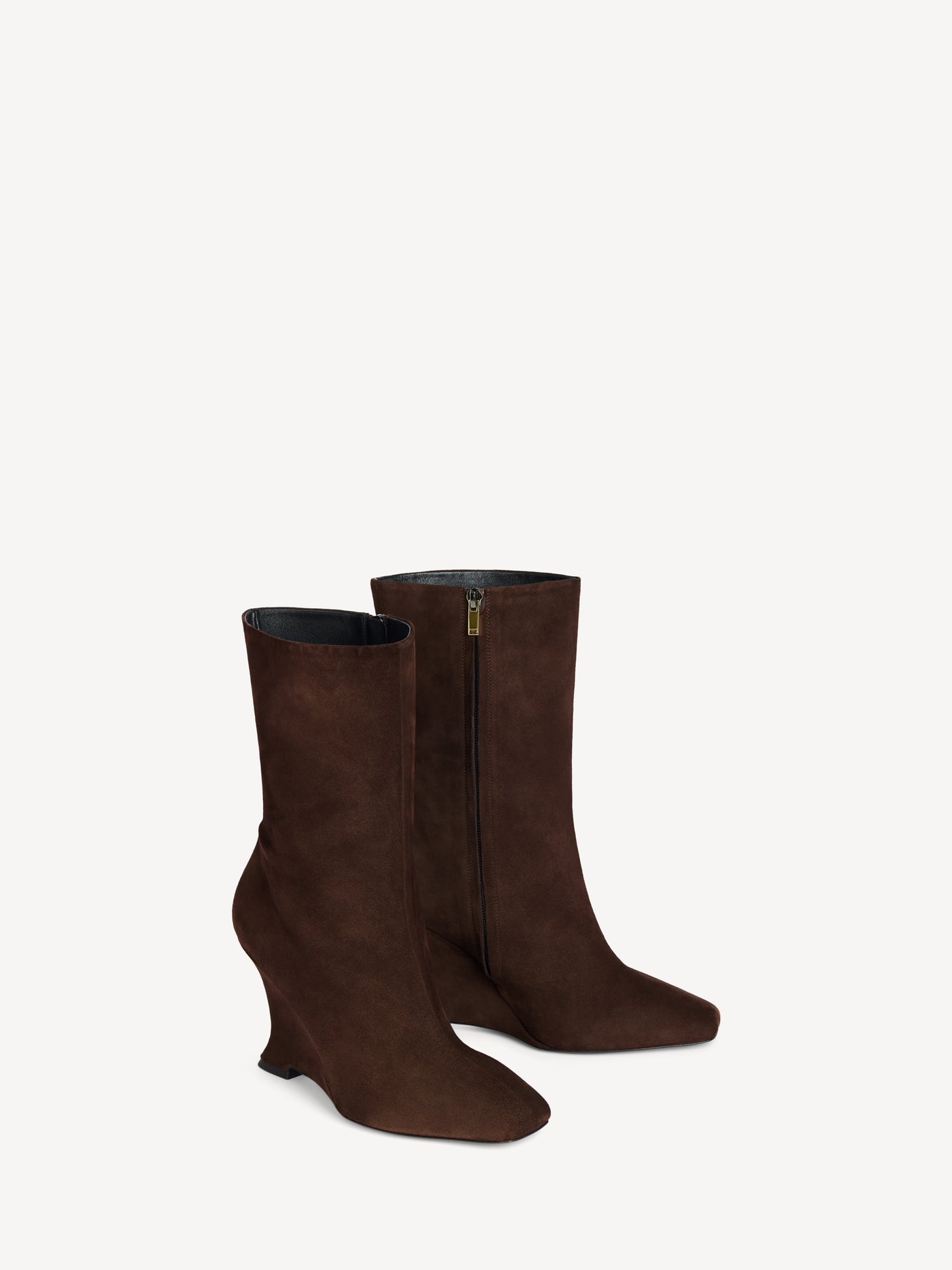 Wedge ankle boots in suede