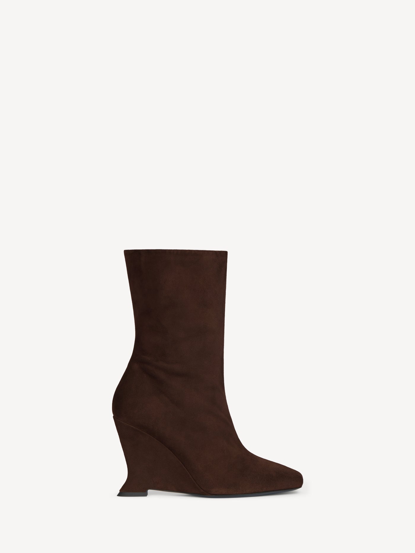 Wedge ankle boots in suede