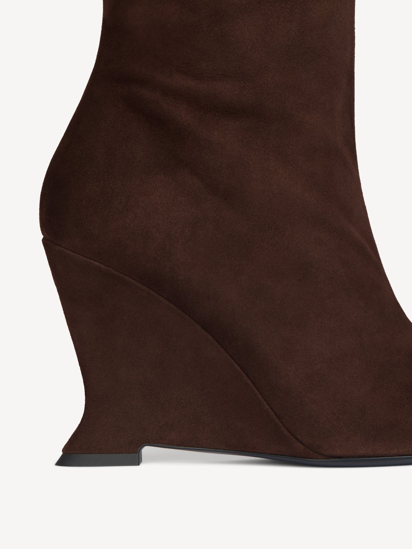 Wedge ankle boots in suede
