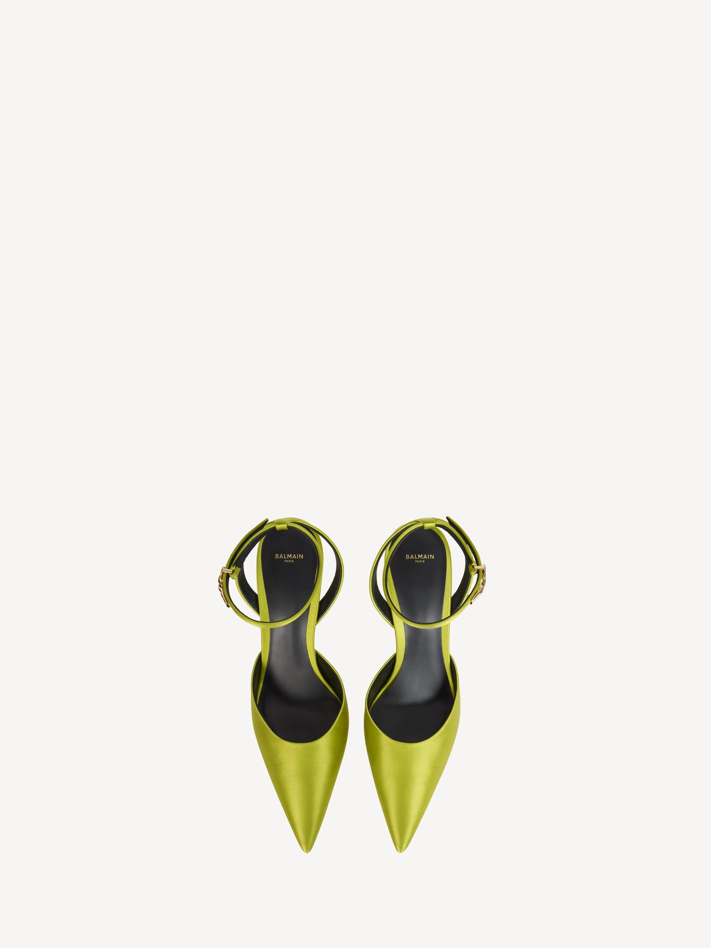 Satin strappy pumps