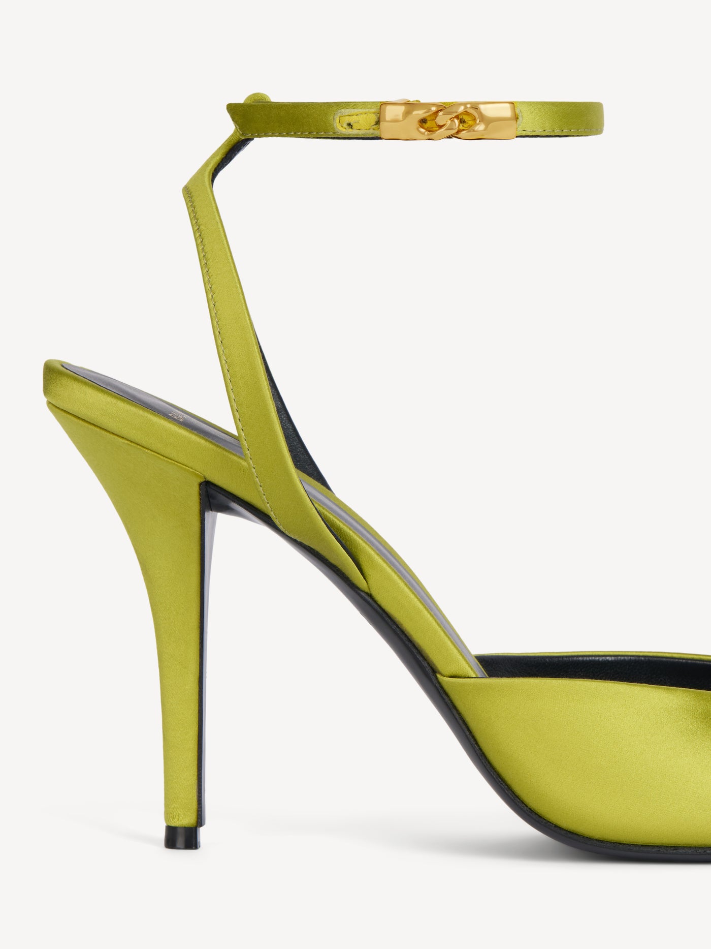 Satin strappy pumps