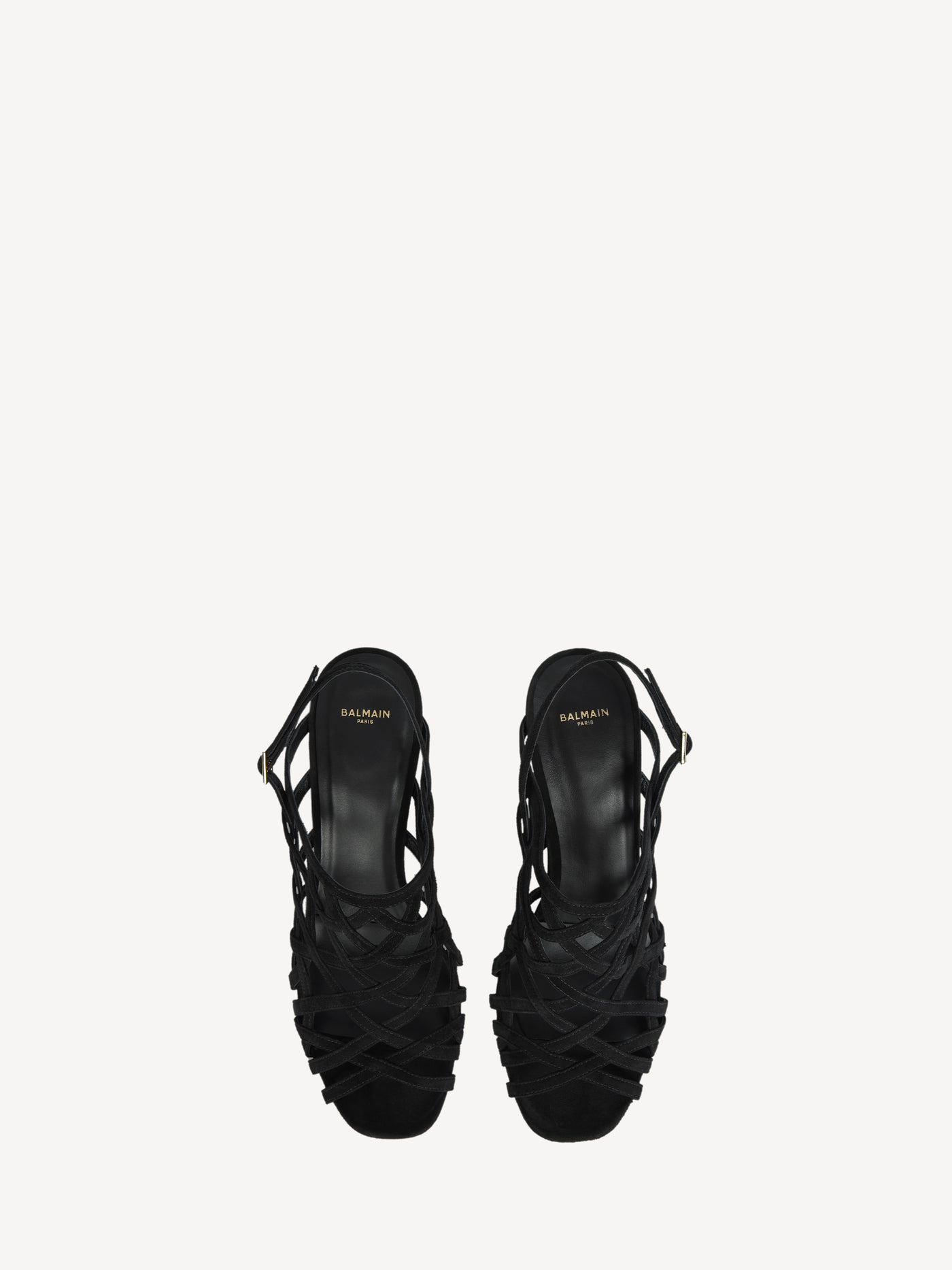 Wedge Cage sandals in suede