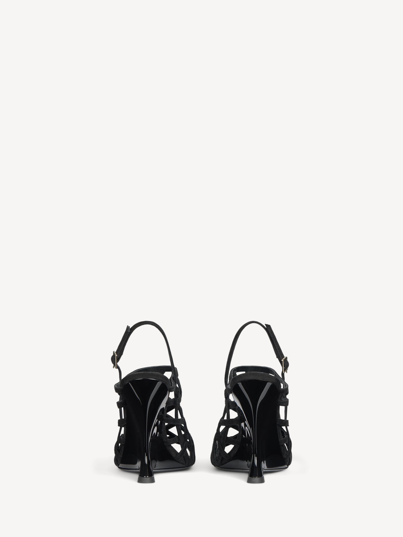 Wedge Cage sandals in suede