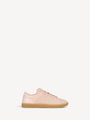 Balmain Swan tennis sneakers in suede and smooth leather