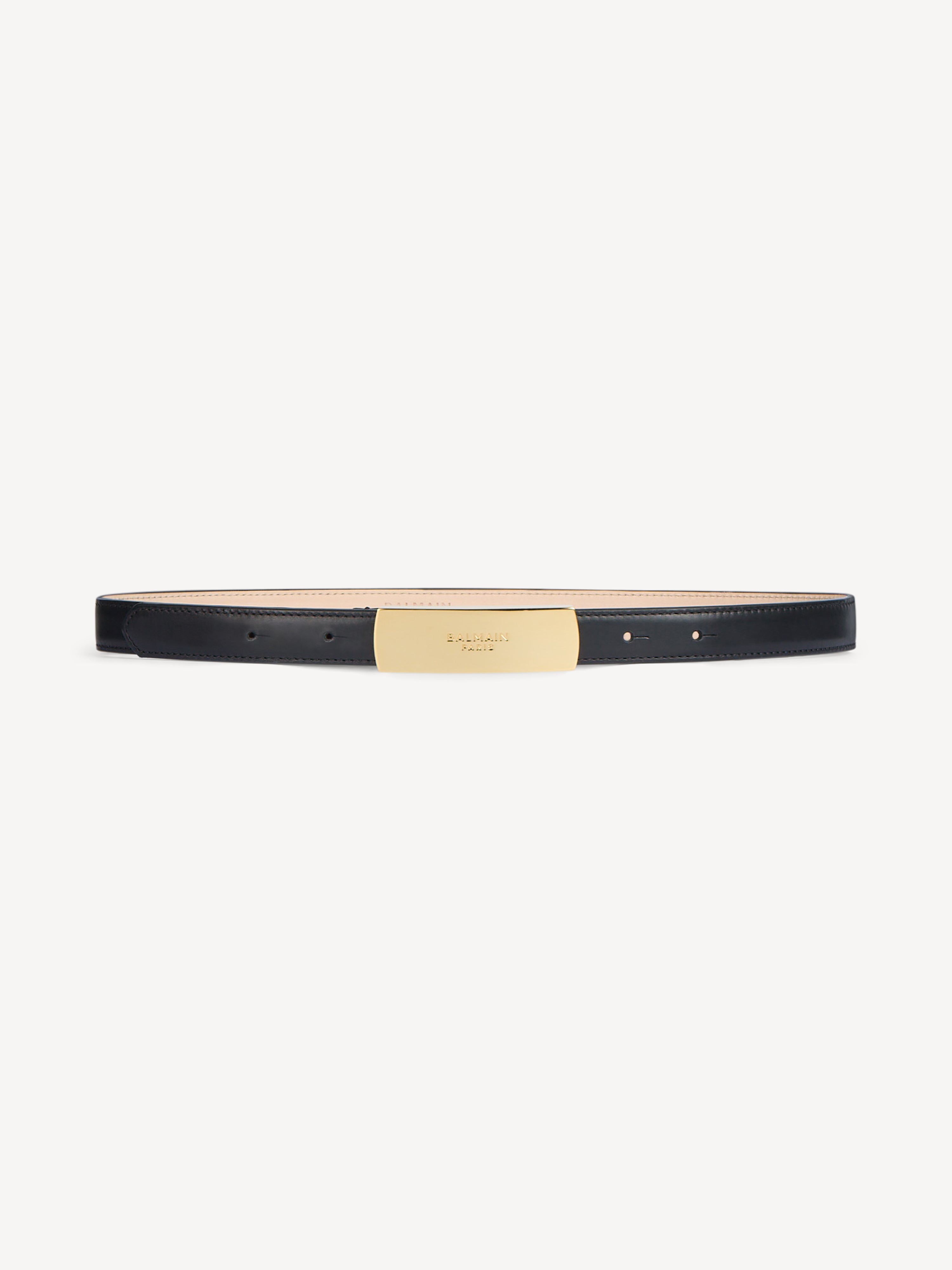 Balmain スムースレザー ベルト 黒 - レディース | BALMAIN