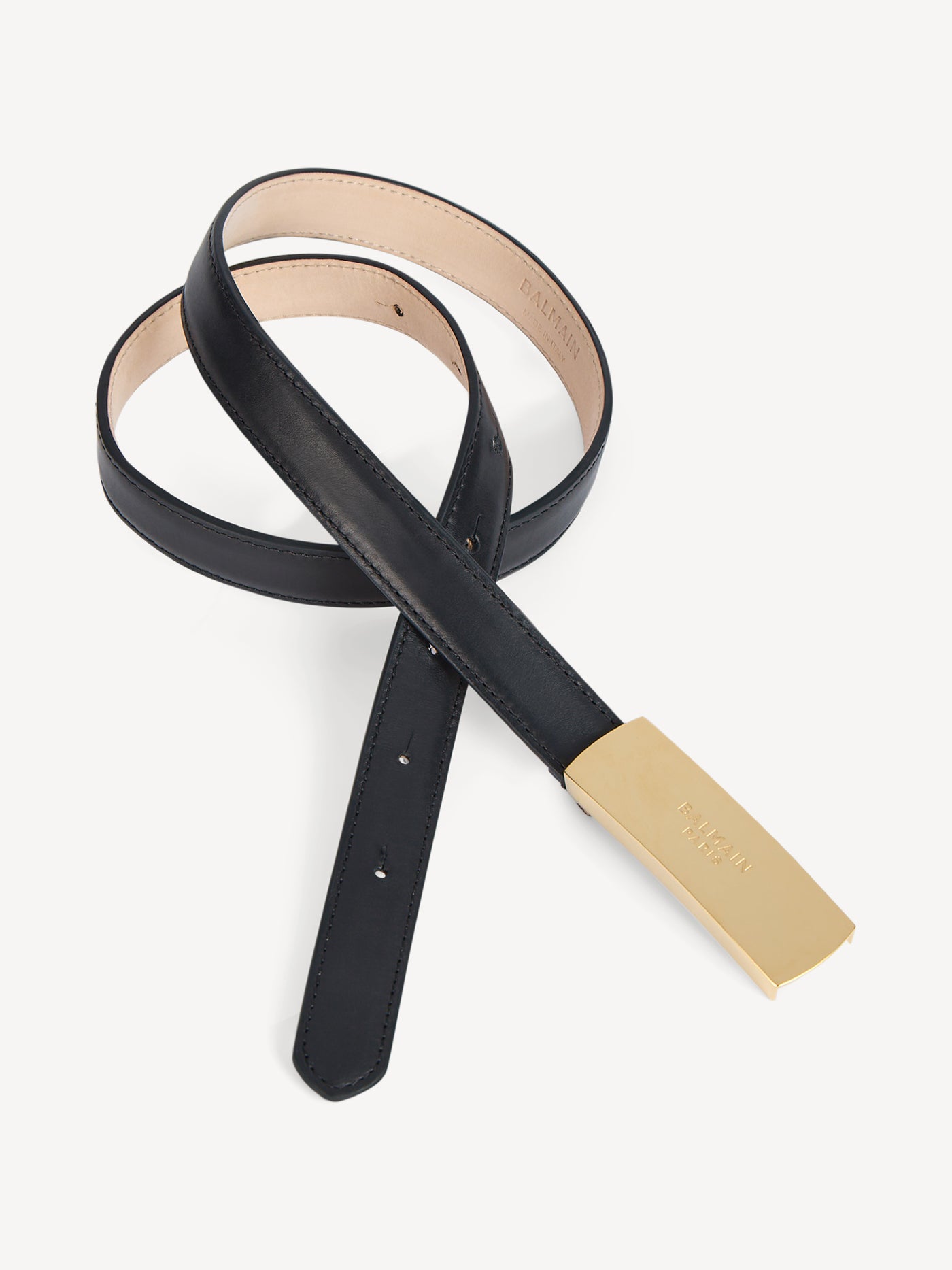 Balmain smooth leather belt