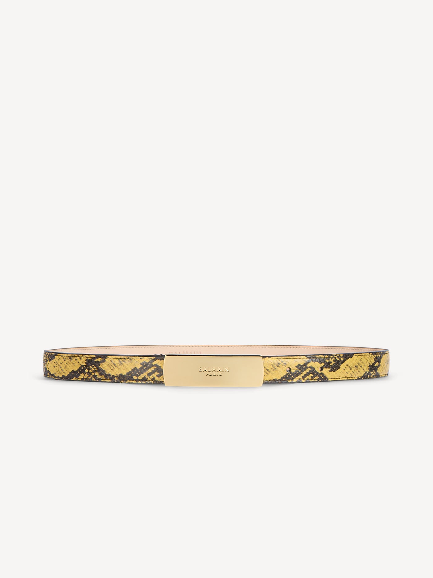 Balmain belt in python-effect leather