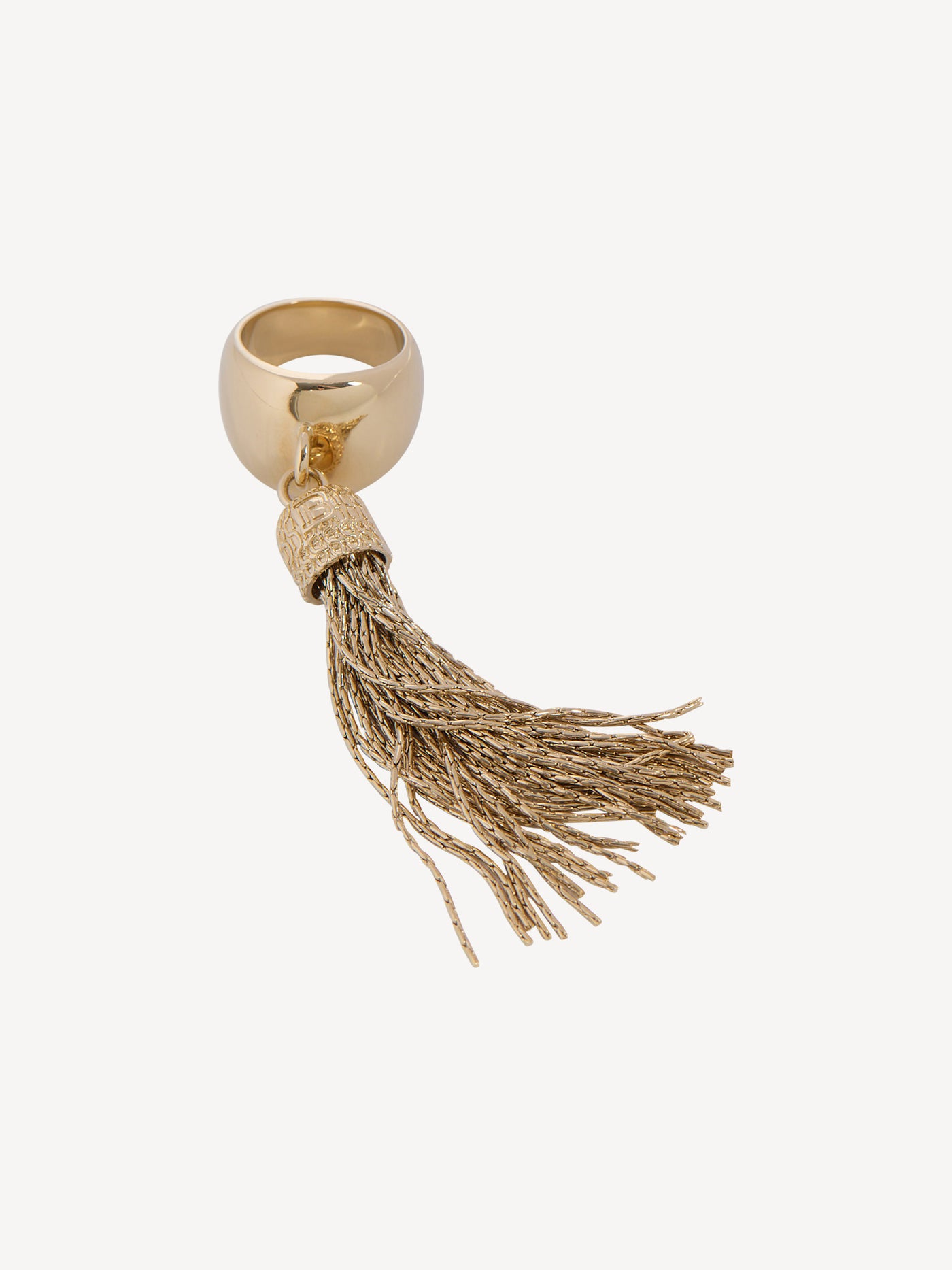 Brass tassel ring