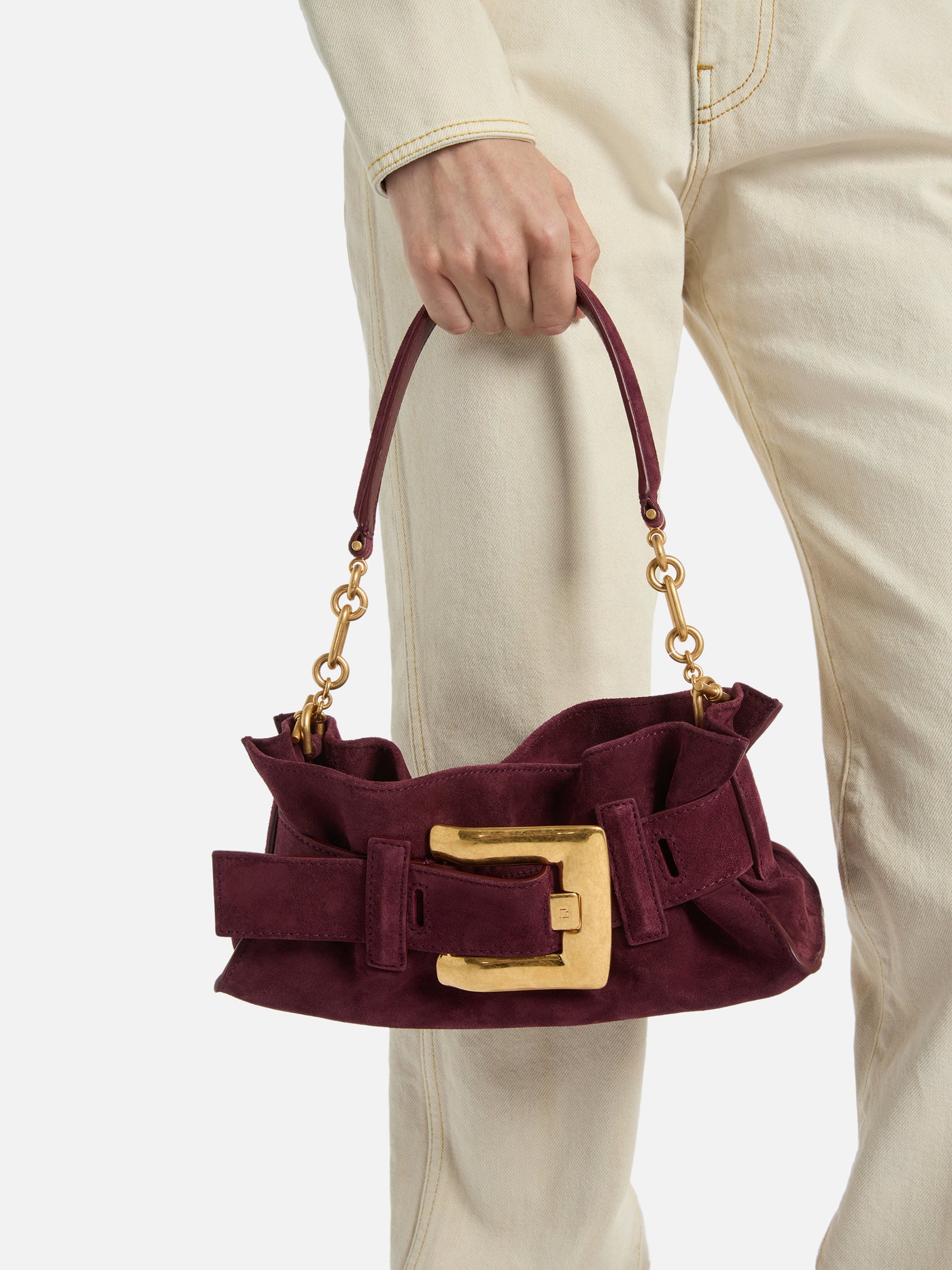 Anthem Mini suede leather bag