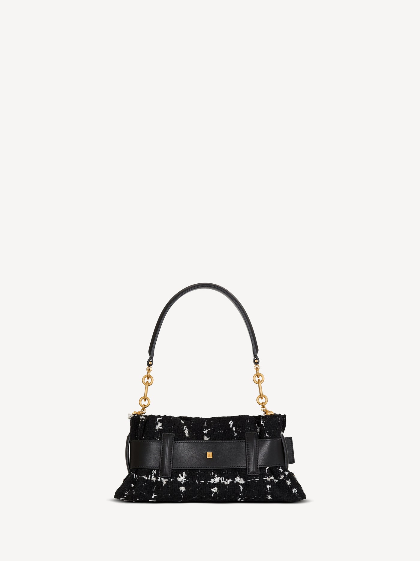 Mini Anthem bag in smooth leather and tweed