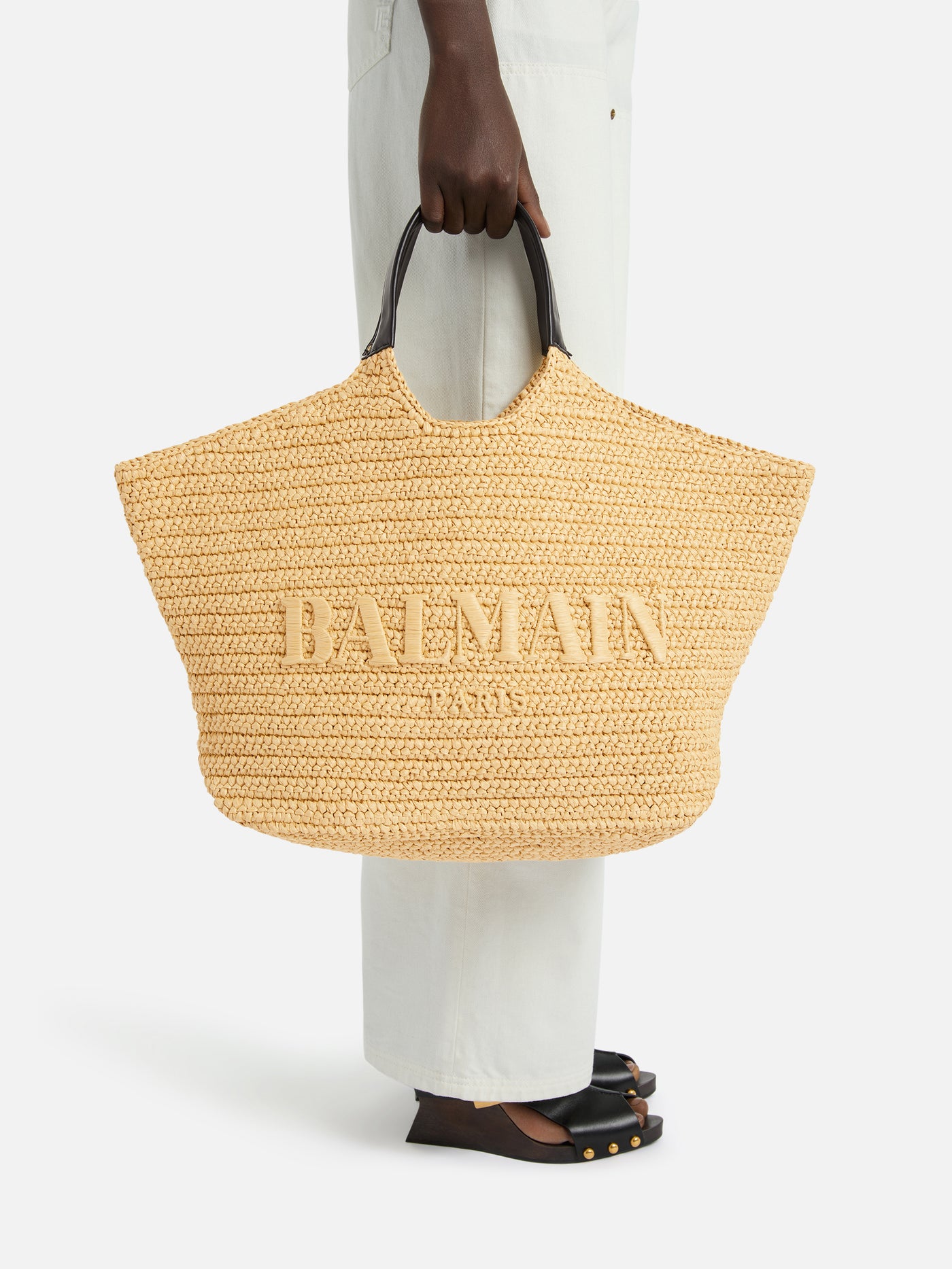 Balmain crochet tote bag
