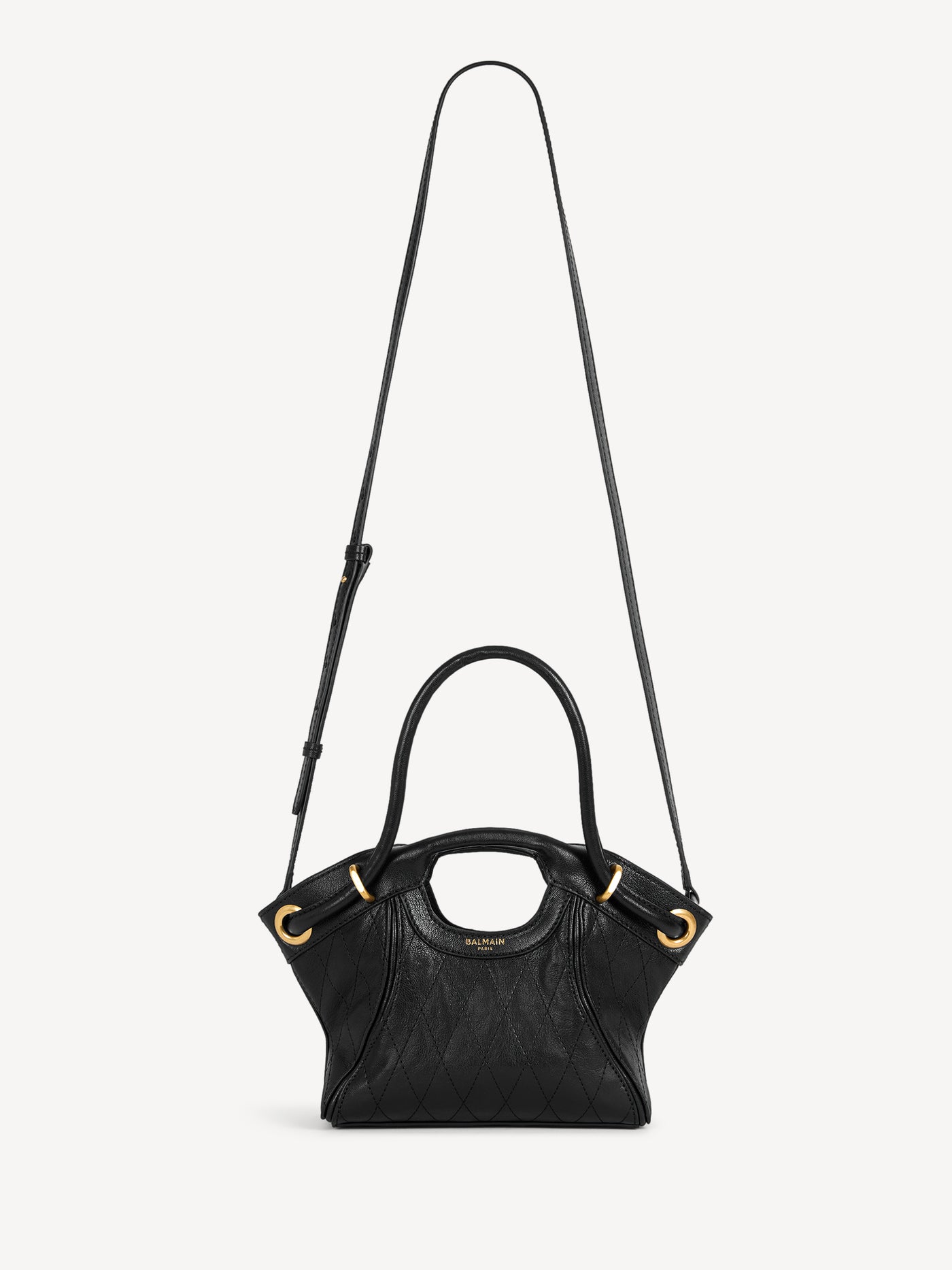 Small Tote in smooth topstitched leather