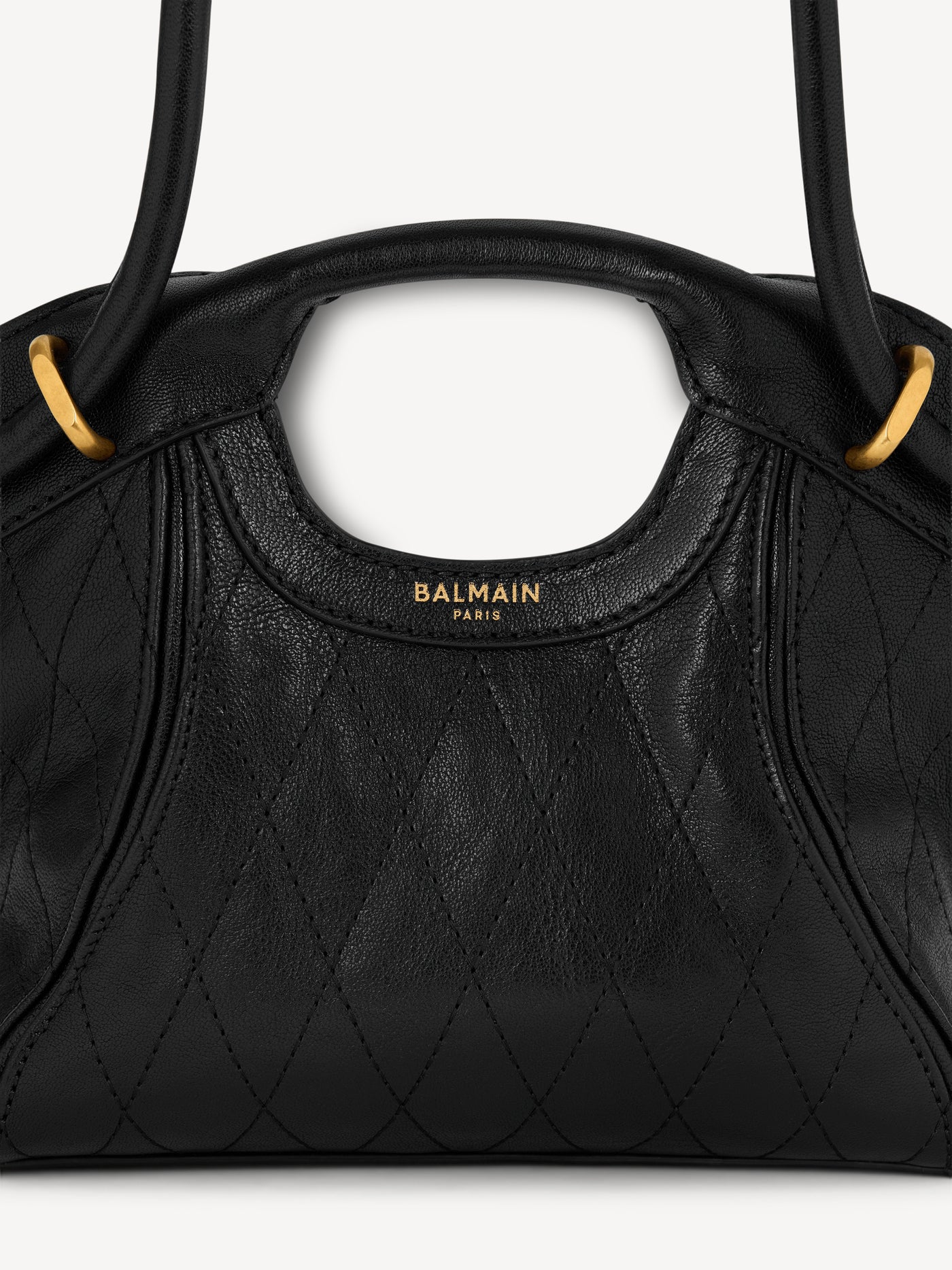 Small Tote in smooth topstitched leather