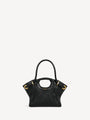 Small Tote in smooth topstitched leather