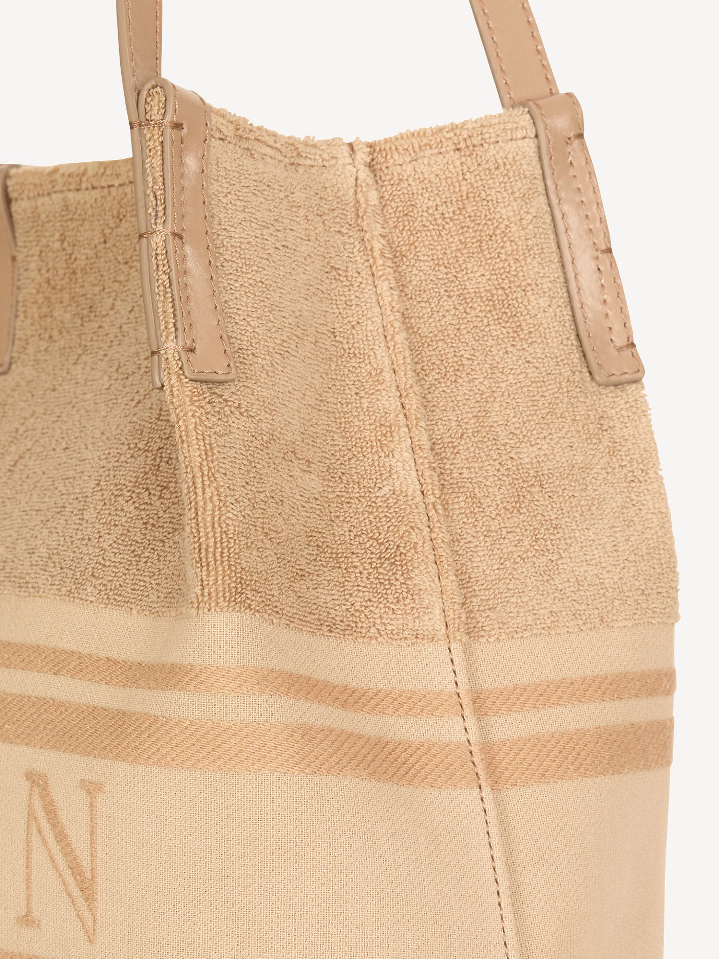 Medium Release tote bag in cotton bouclé