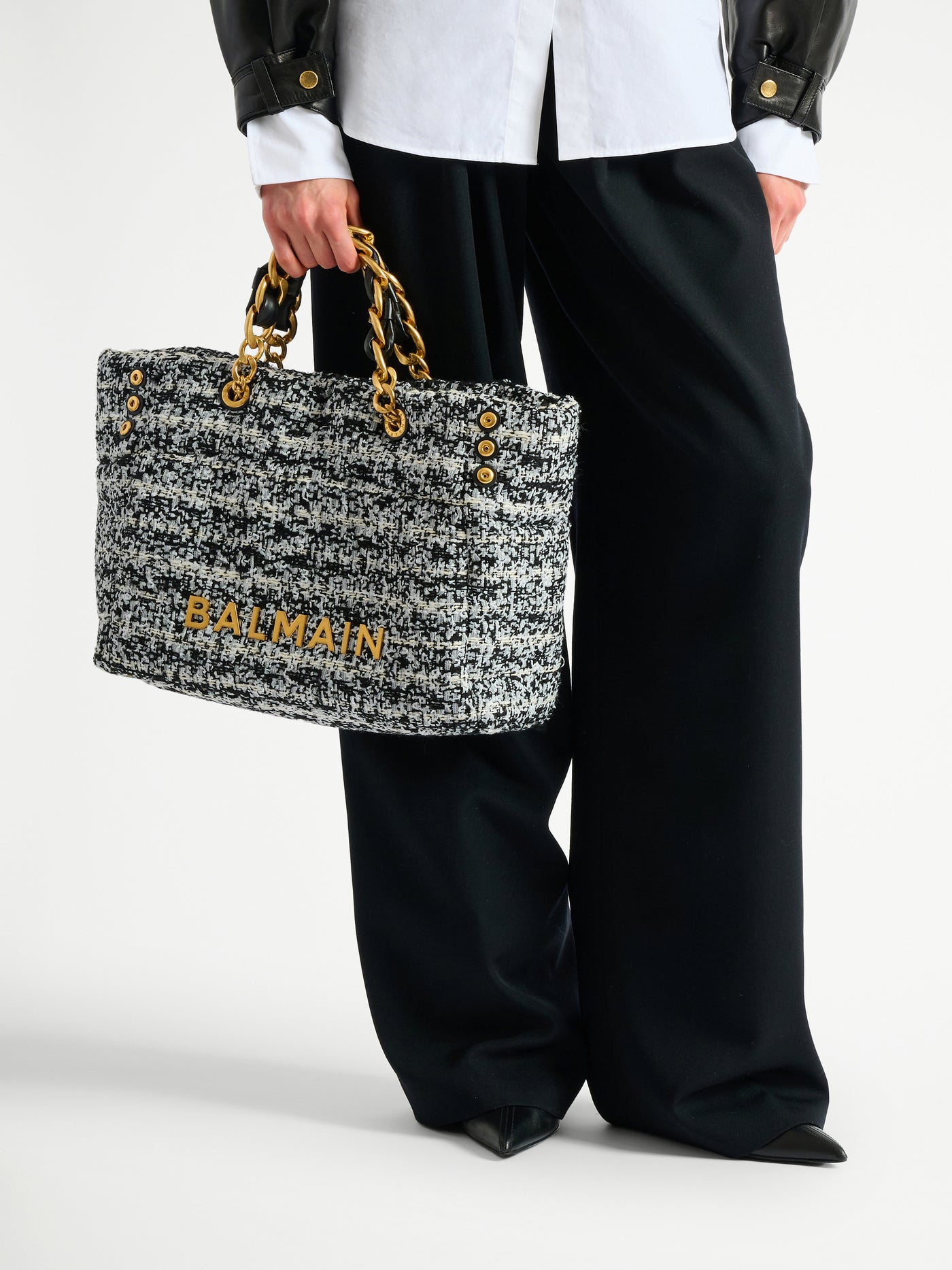 1945 Soft tweed tote bag