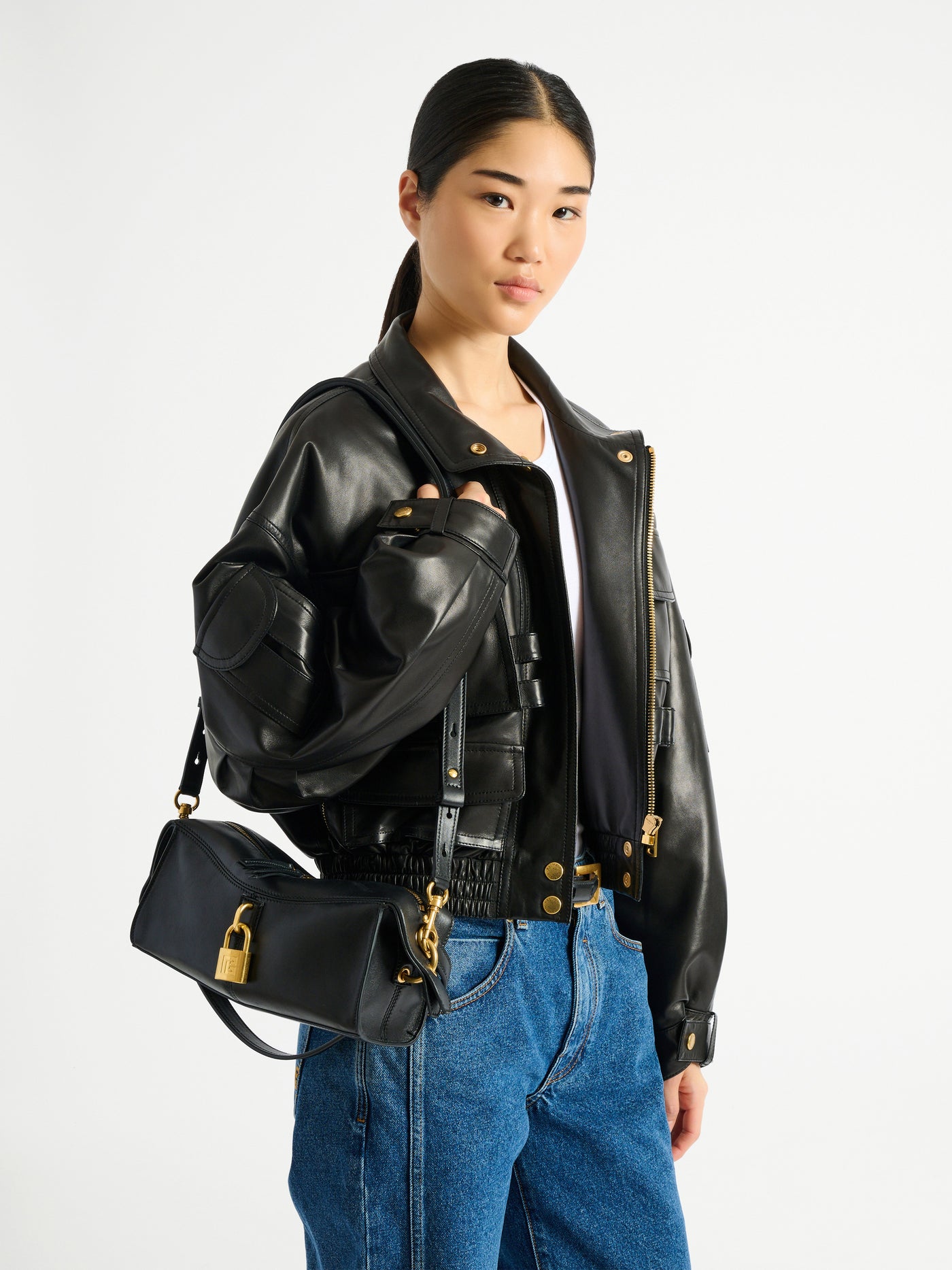 Small Pulse bag in smooth leather