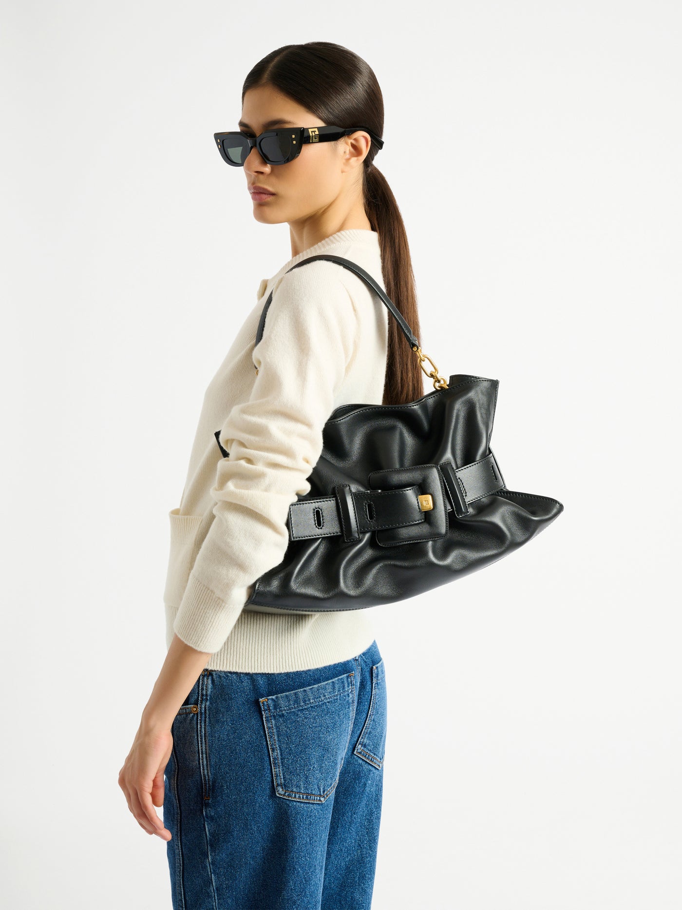Medium Anthem bag in smooth leather