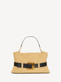Medium Anthem bag in smooth leather and crochet