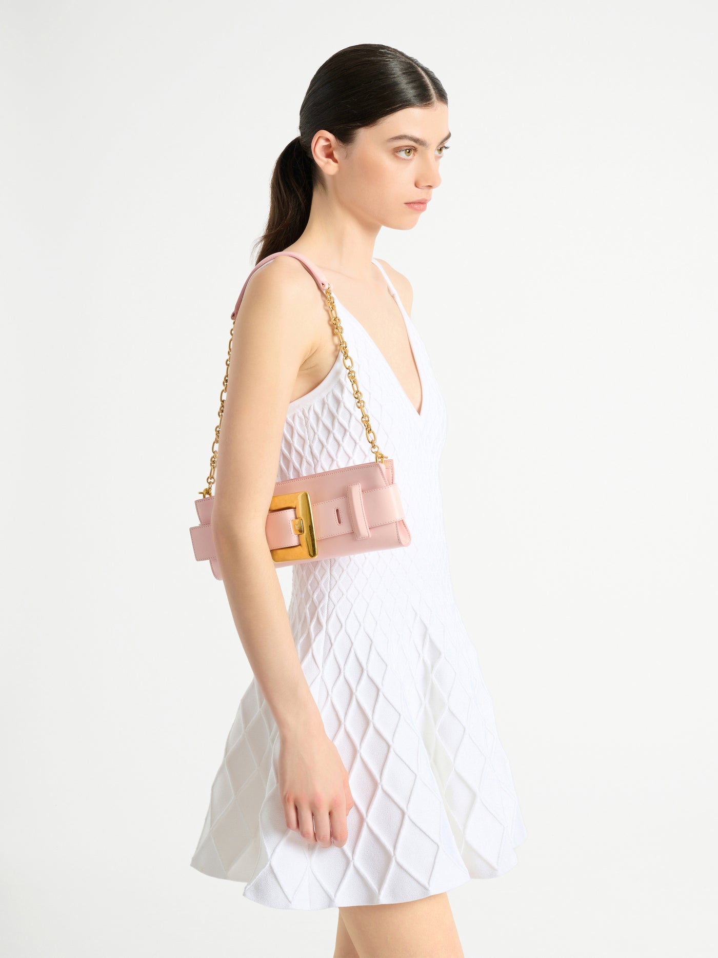 Anthem smooth leather clutch