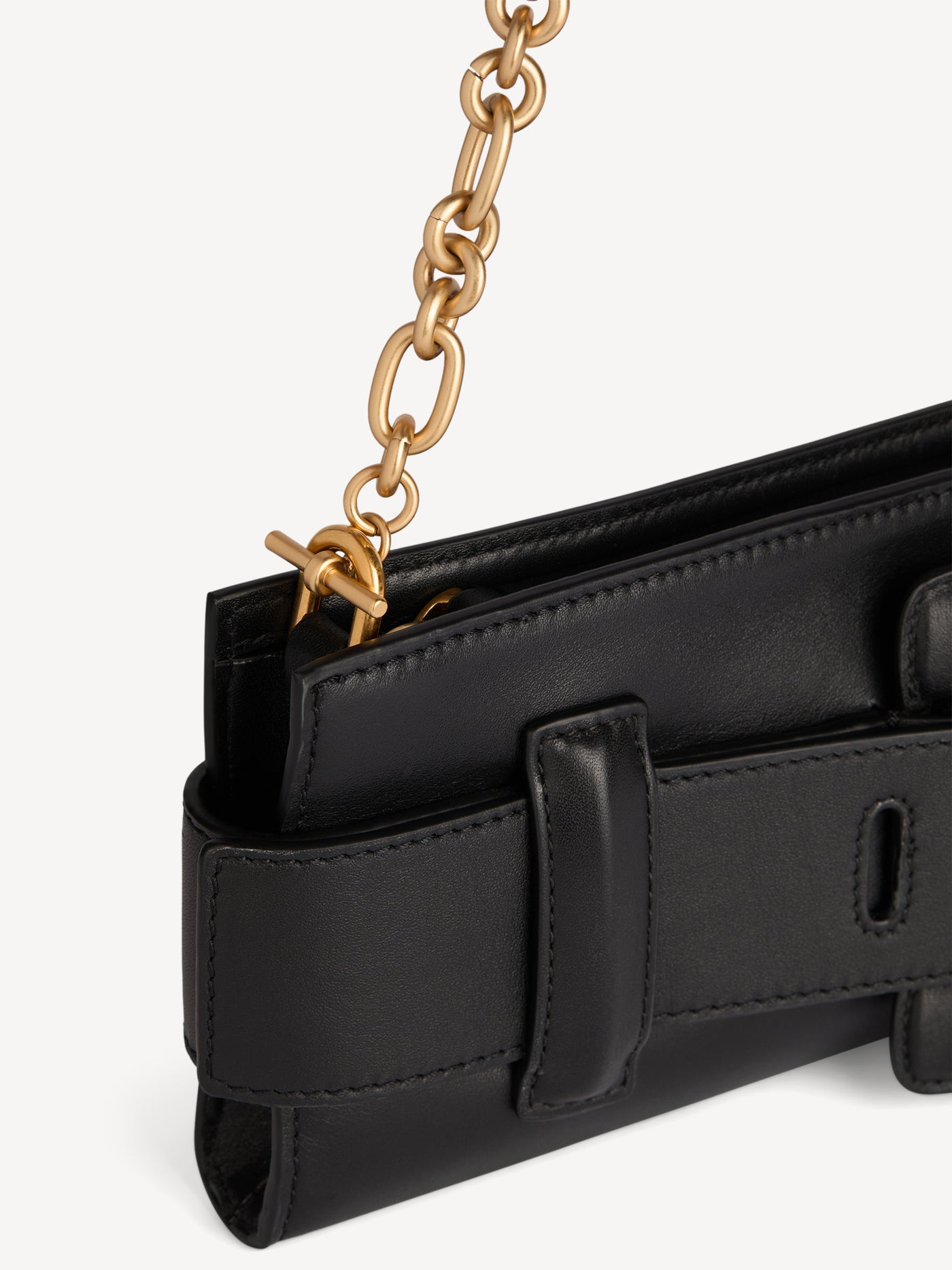 Anthem smooth leather clutch