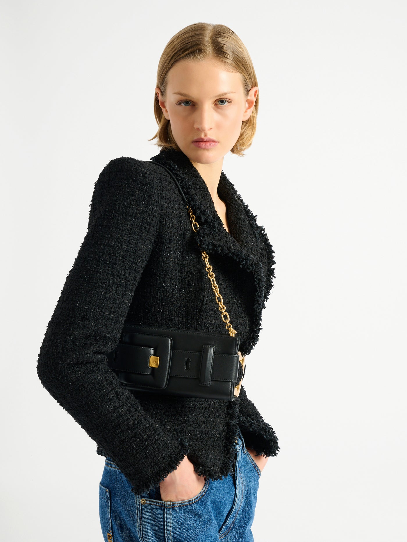 Bolso de mano Anthem de piel lisa