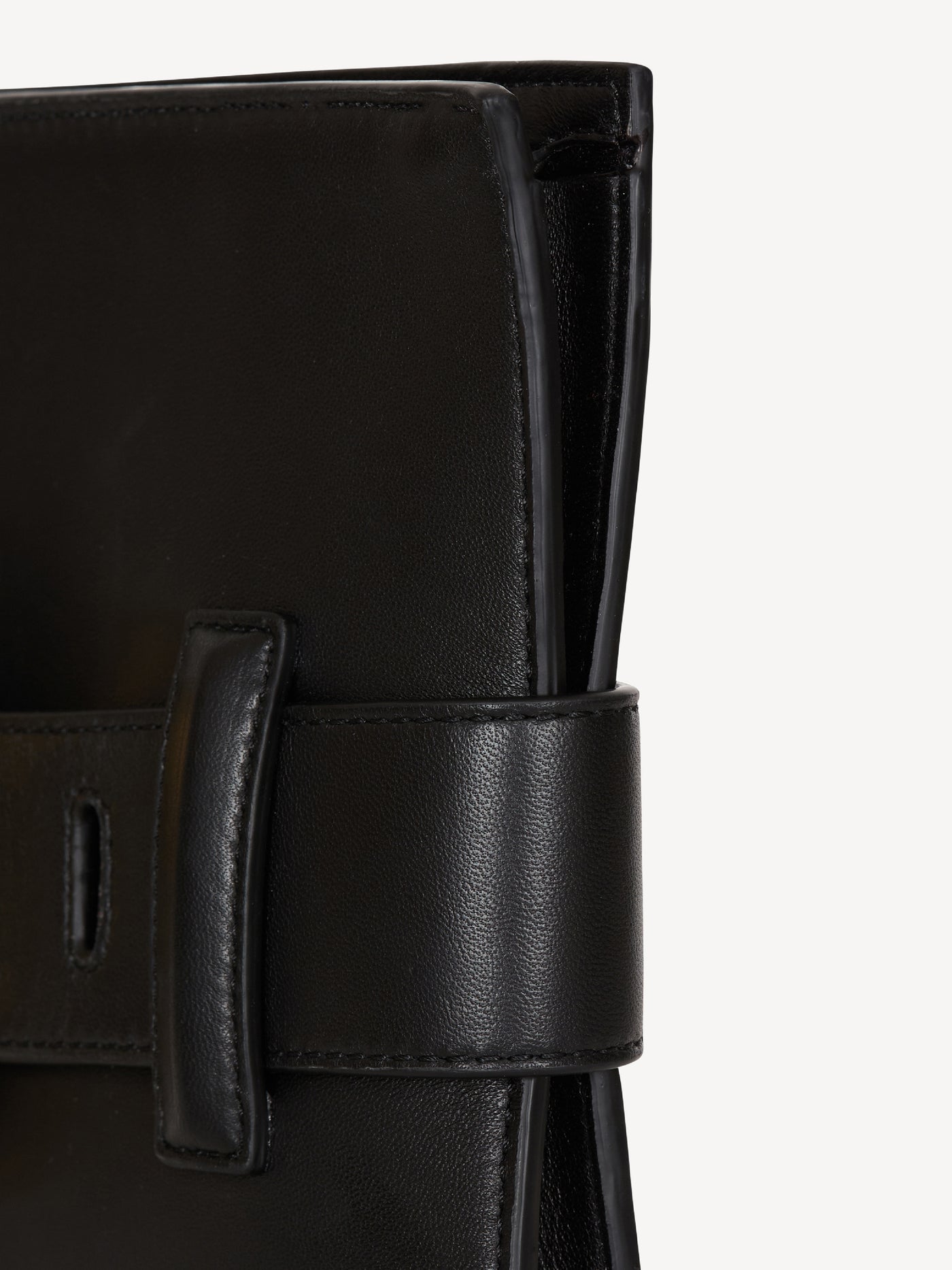 Anthem smooth leather clutch