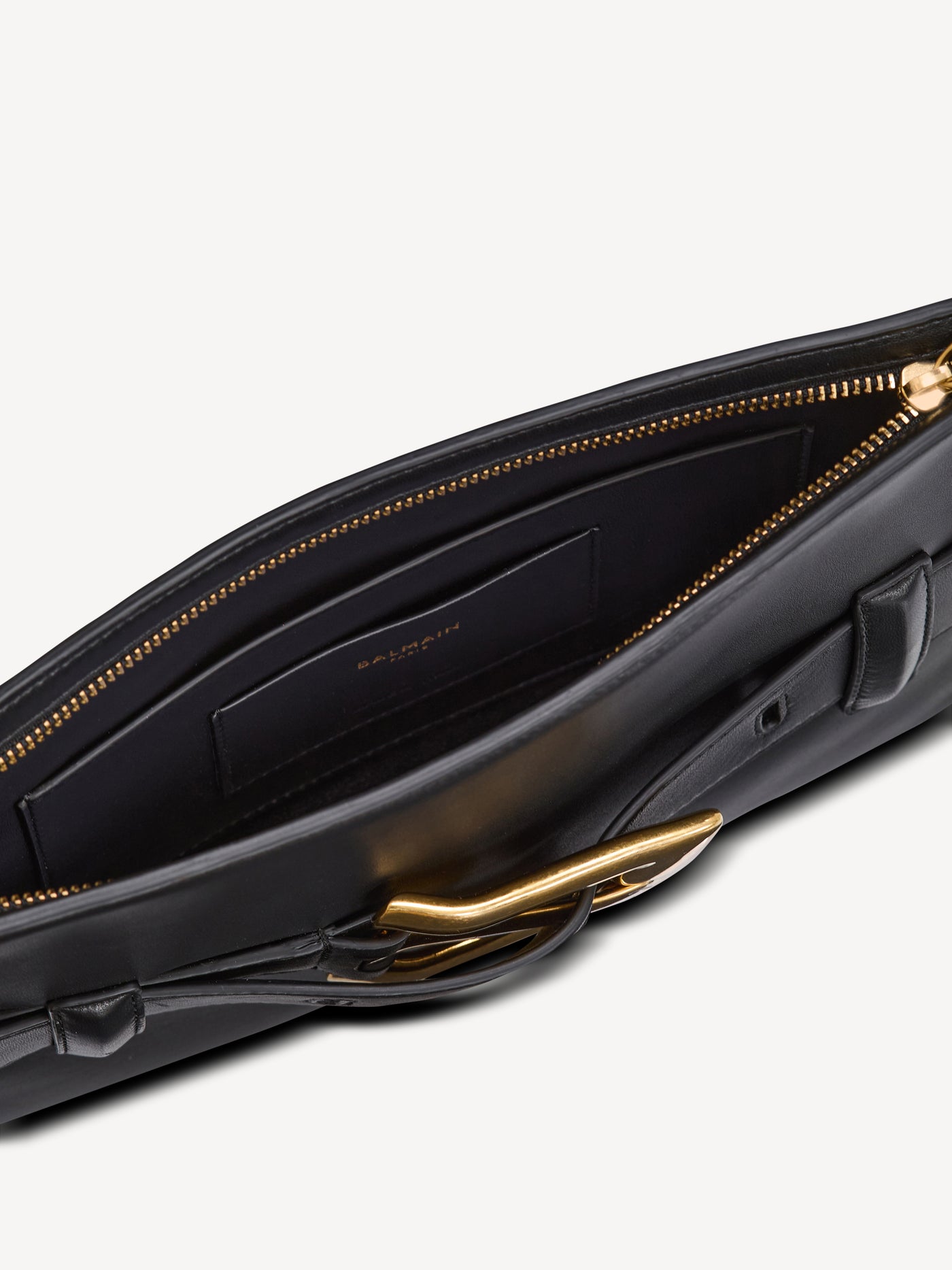 Anthem smooth leather clutch