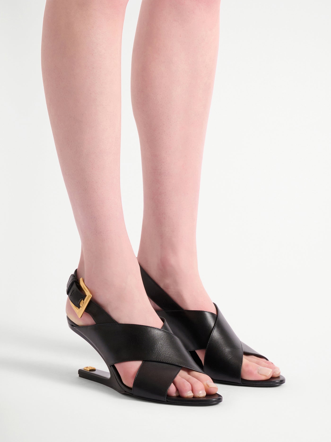 Anthem No Wedge smooth leather sandals