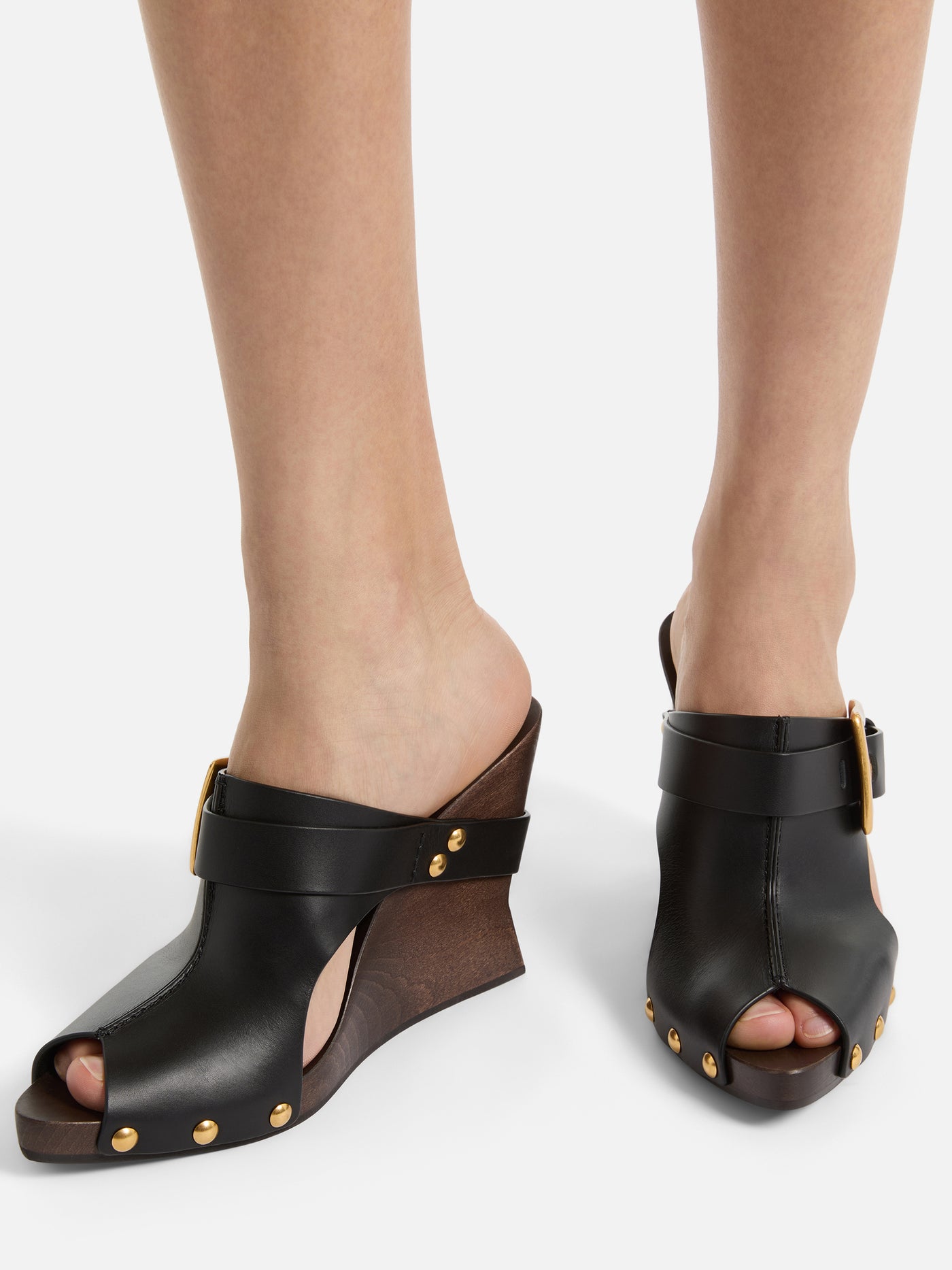 Anthem Wedge smooth leather mules