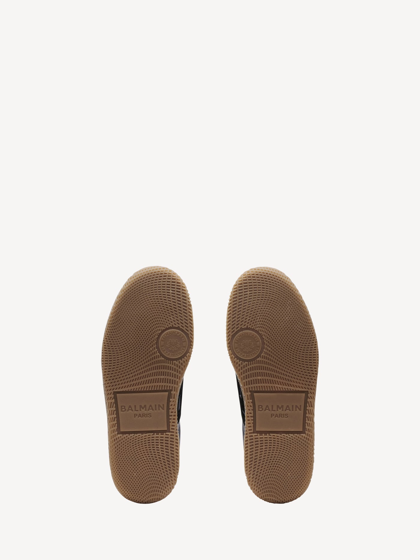 Balmain Swan trainers in smooth leather and suede