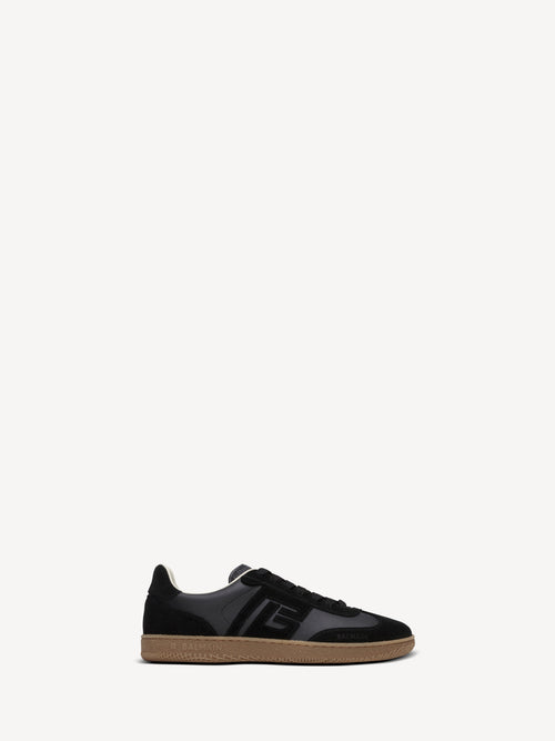 Balmain Swan trainers in smooth leather and suede